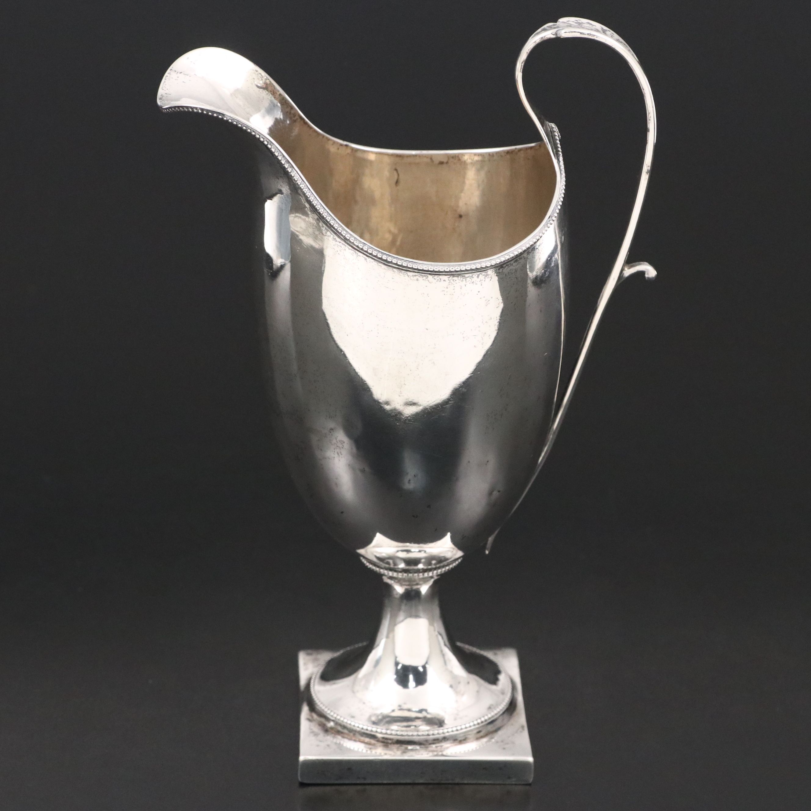 William Ball Early American Coin Silver Creamer, Late 18th/Early 19th Century