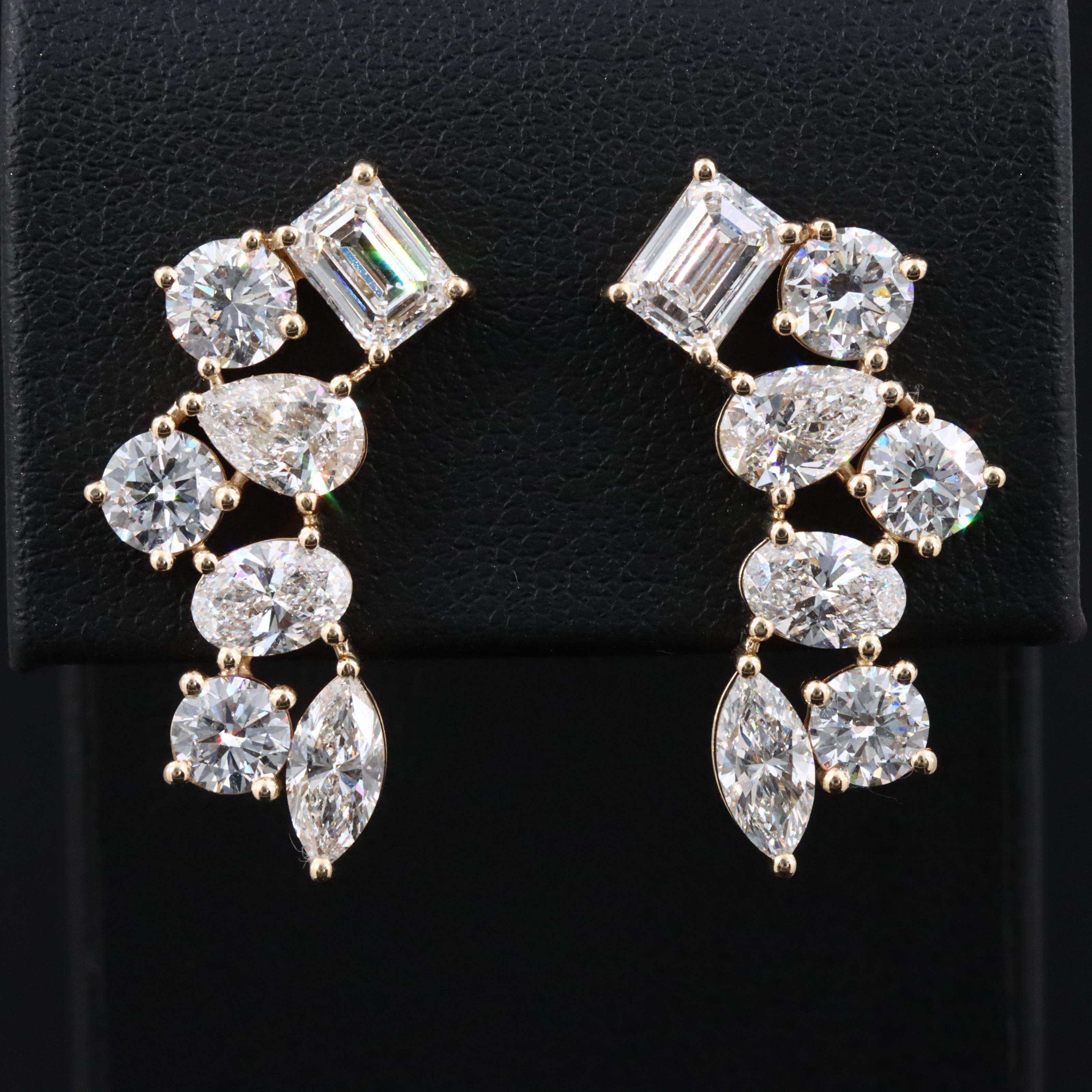 14K 6.99 CTW Lab Grown Diamond Earrings