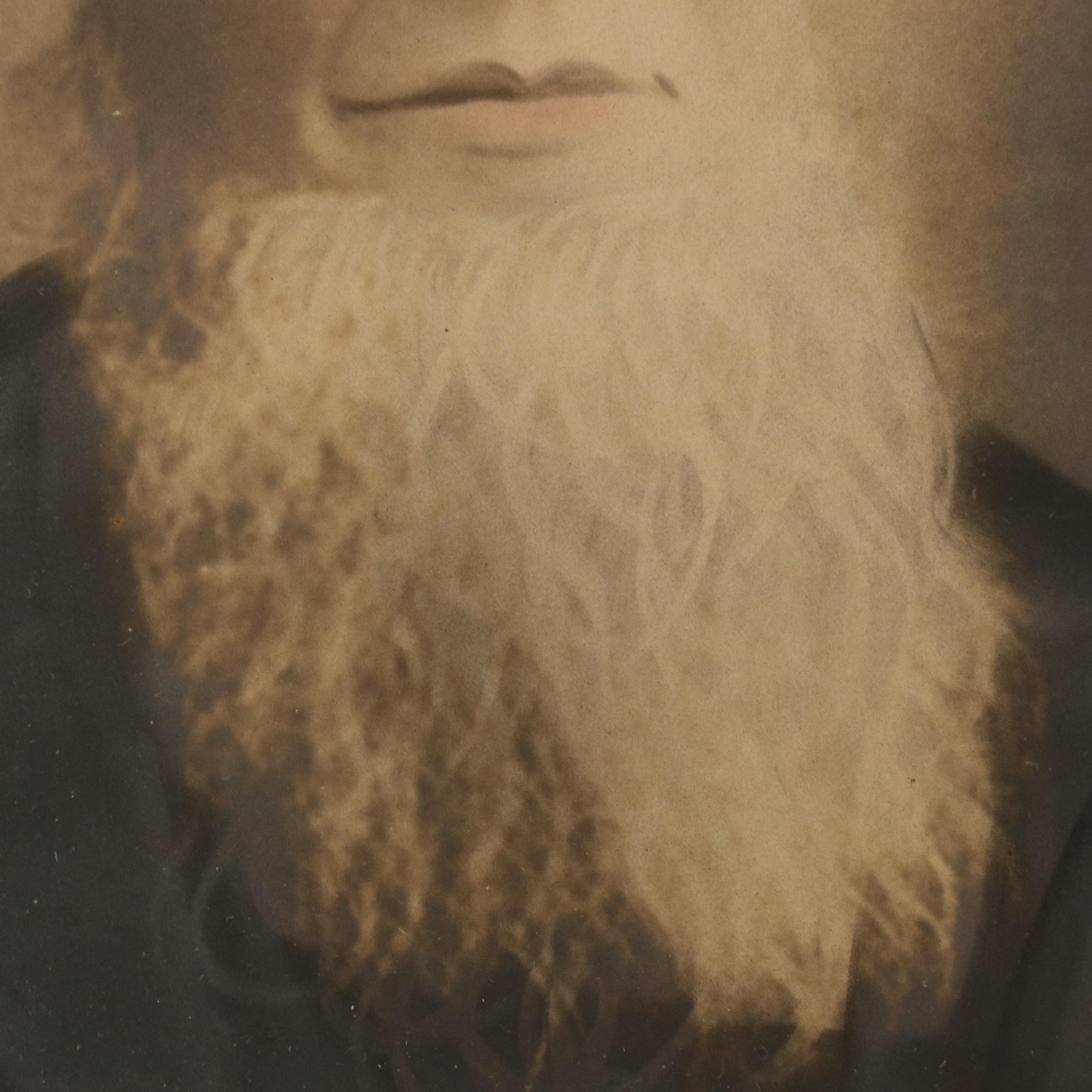 Hand-Tinted Photogravure of Couple Portrait, Late 19th Century