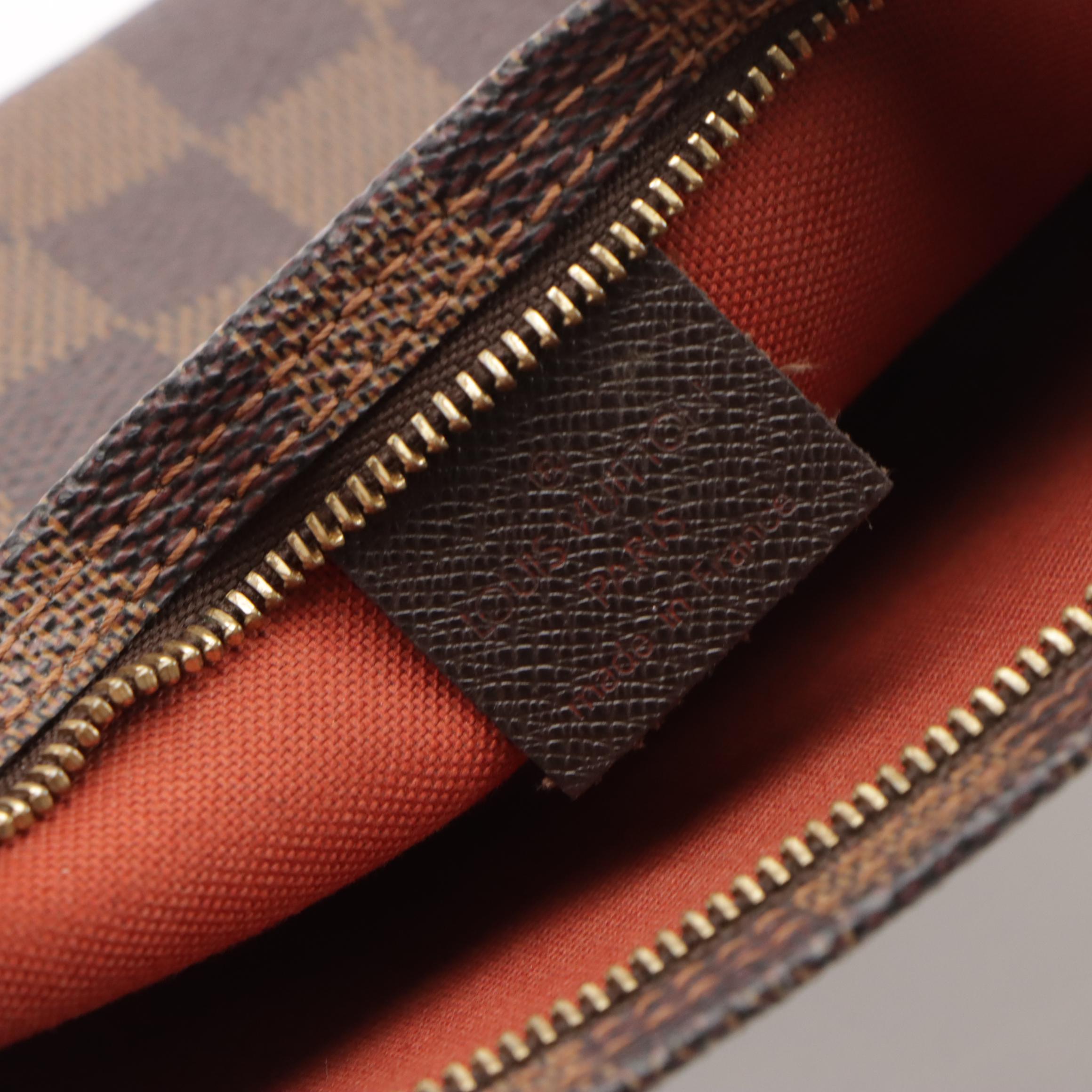 Louis Vuitton Trousse Accessories Pochette Bag in Damier Ebene Canvas