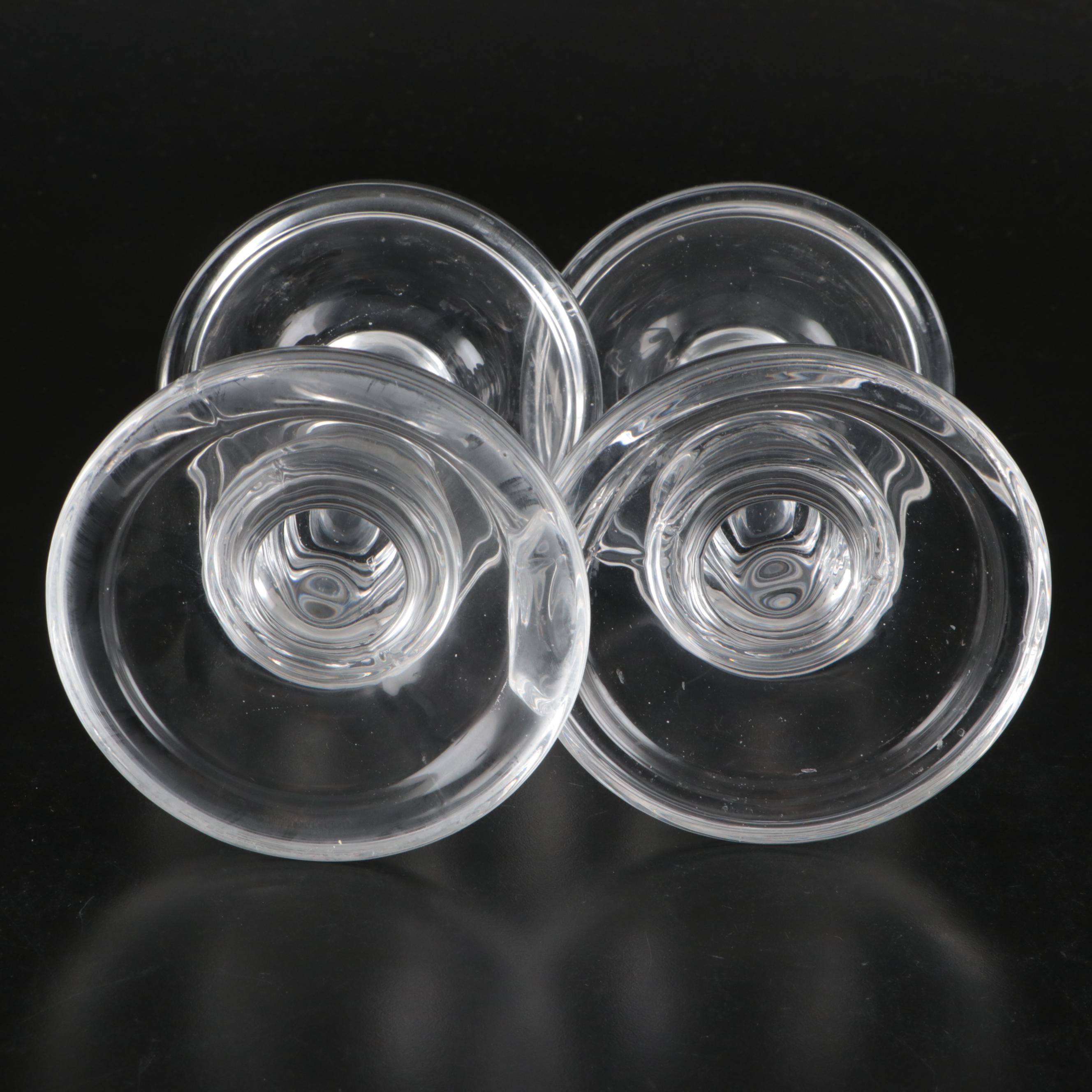 Clear Glass Candle Pillars