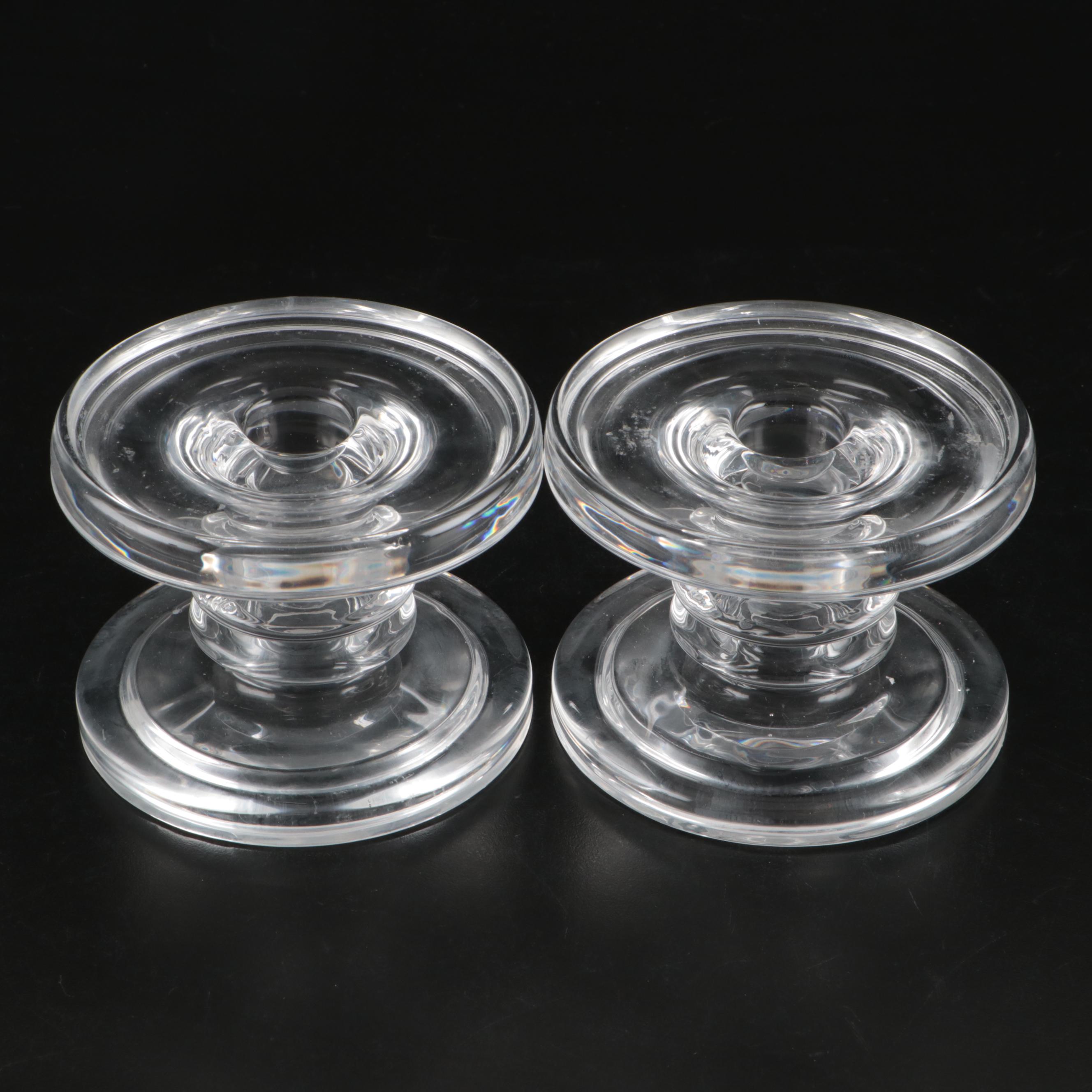 Clear Glass Candle Pillars