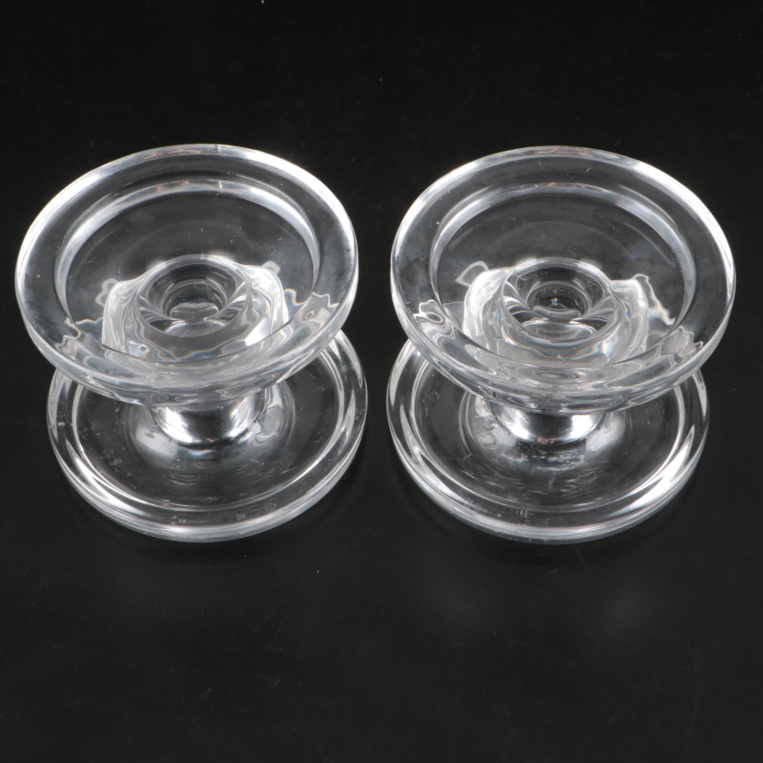 Clear Glass Candle Pillars