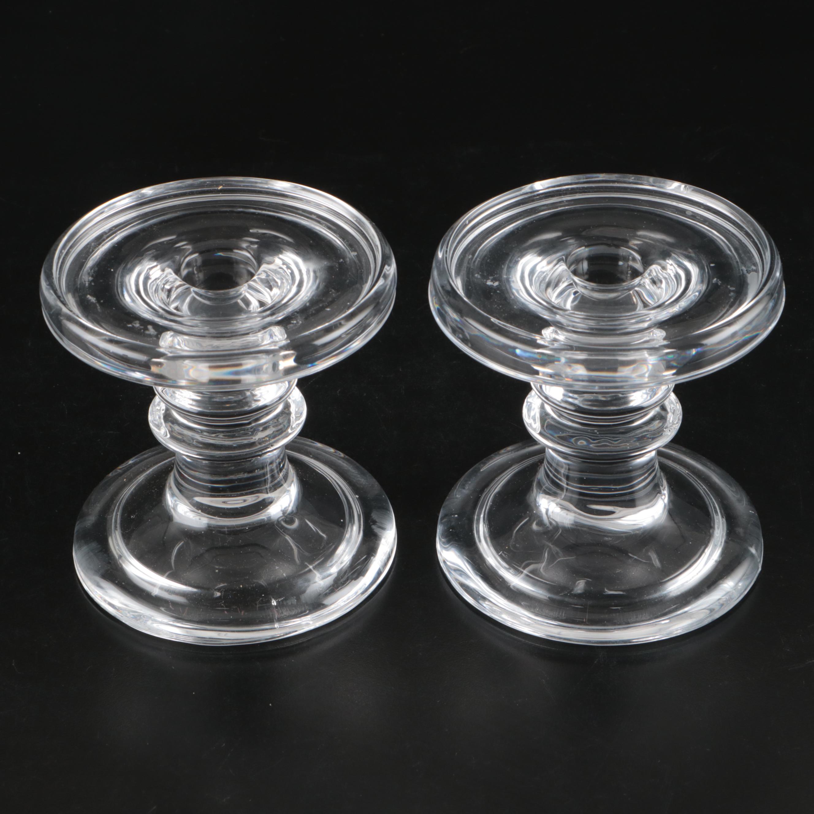 Clear Glass Candle Pillars