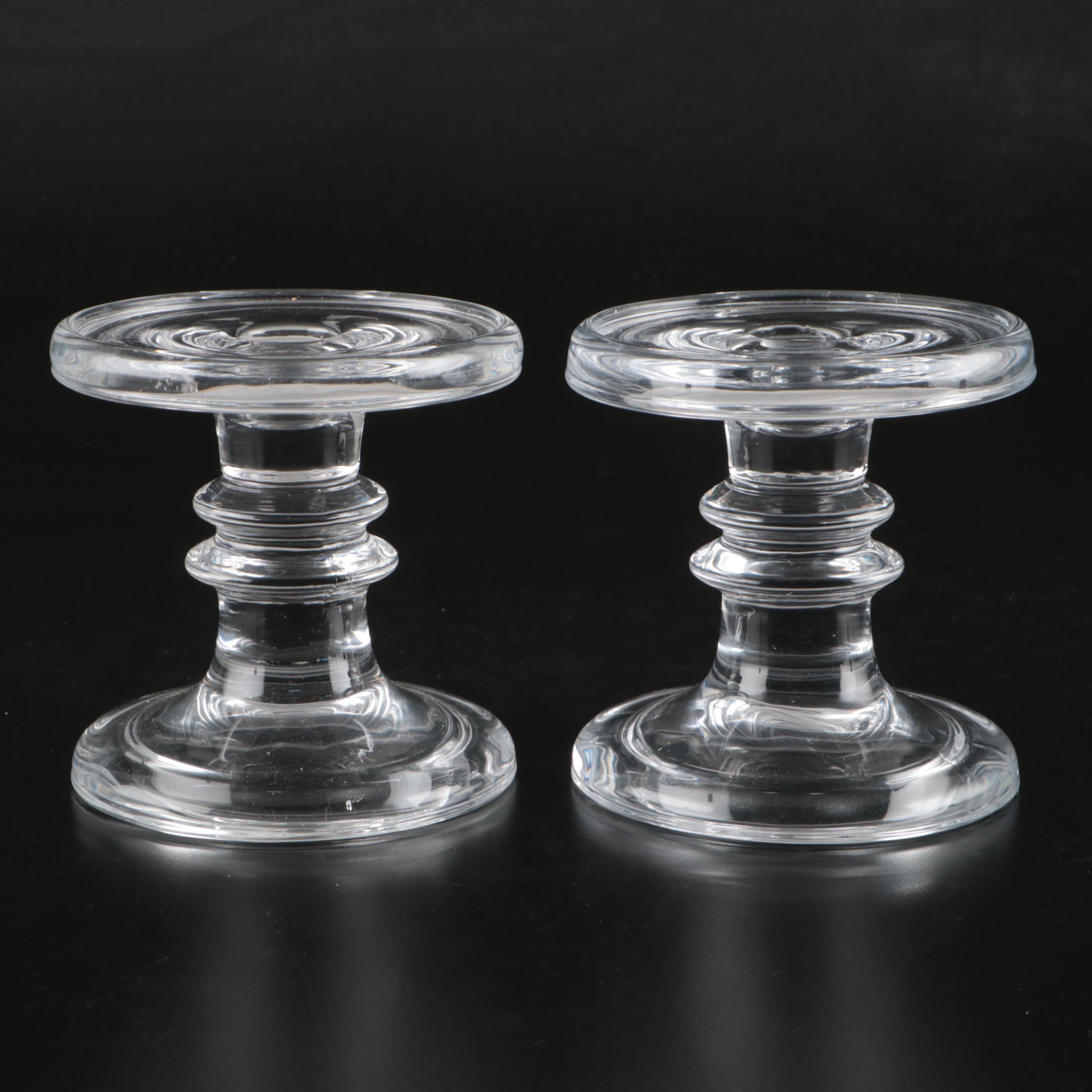 Clear Glass Candle Pillars