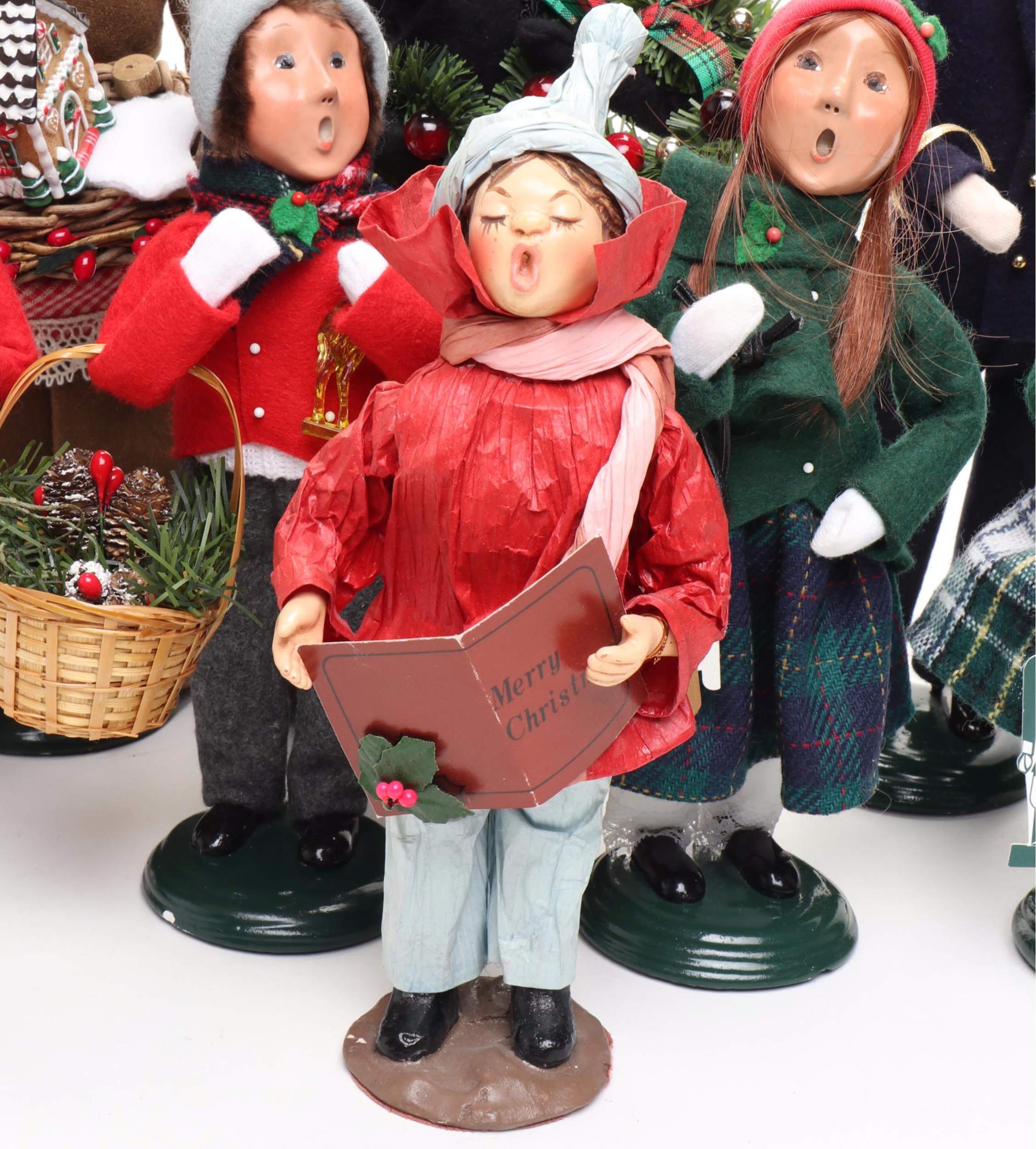 Byers' Choice "The Carolers" Christmas Figurines, Late 20th/Early 21st C.