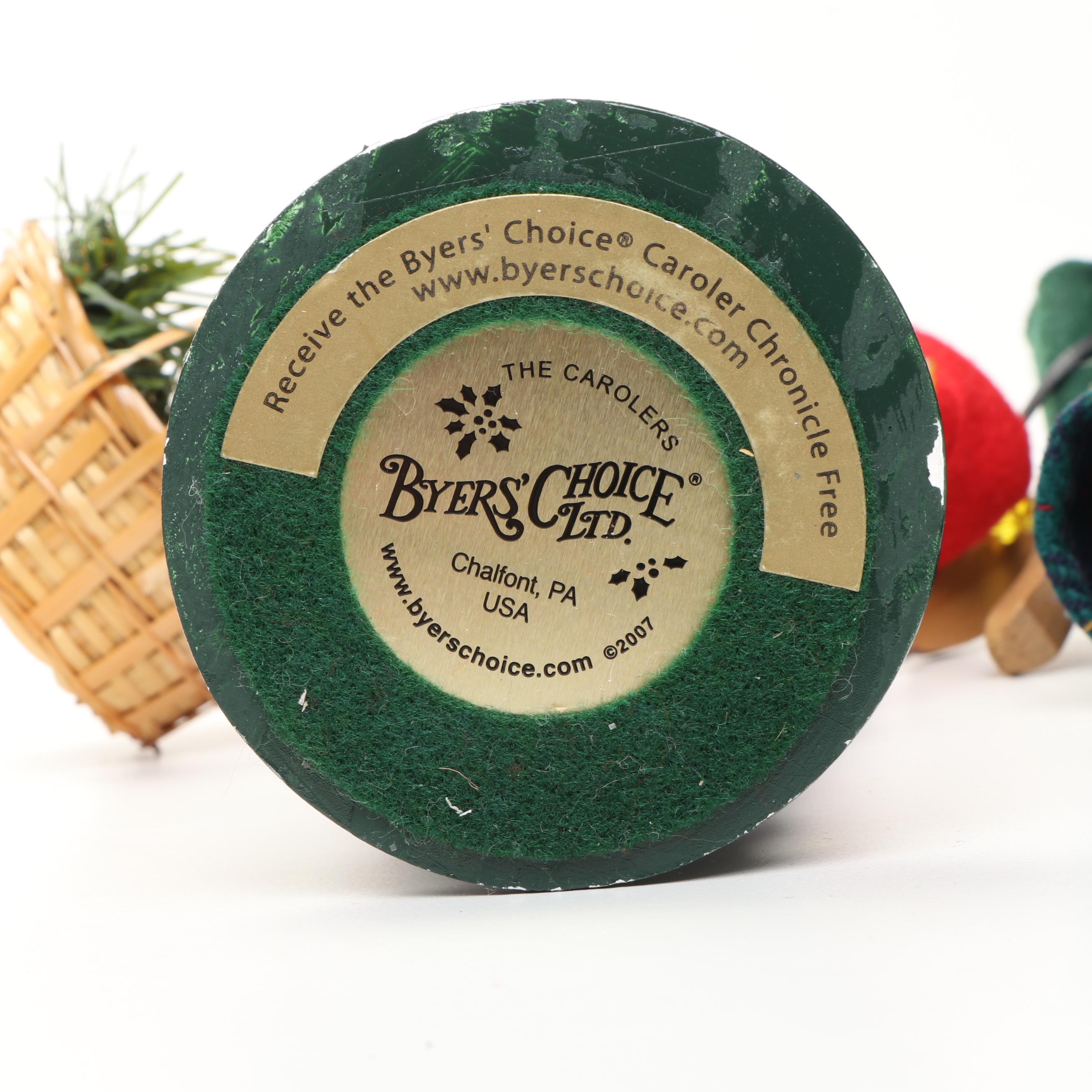 Byers' Choice "The Carolers" Christmas Figurines, Late 20th/Early 21st C.