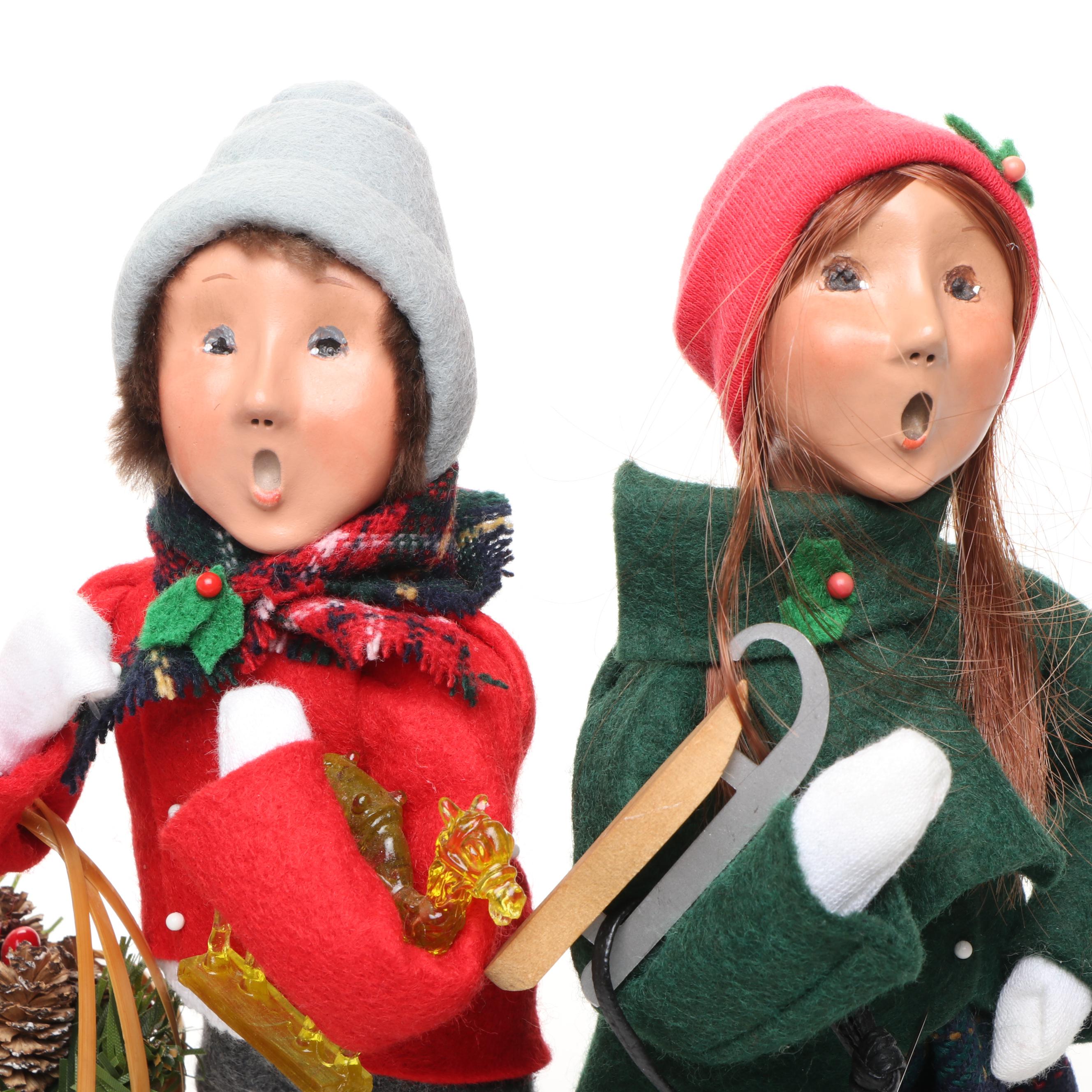 Byers' Choice "The Carolers" Christmas Figurines, Late 20th/Early 21st C.