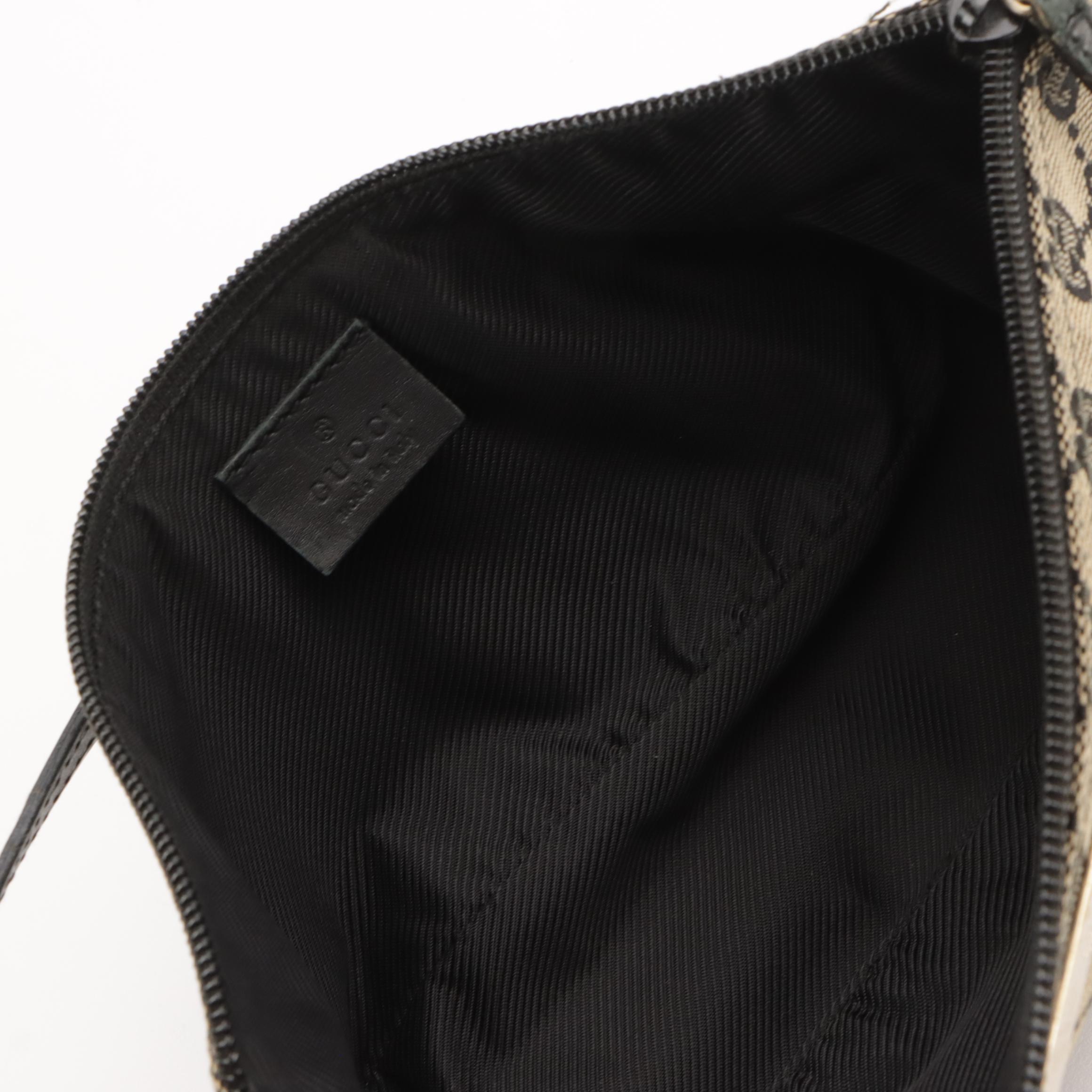 Gucci GG Canvas and Leather Boat Pochette