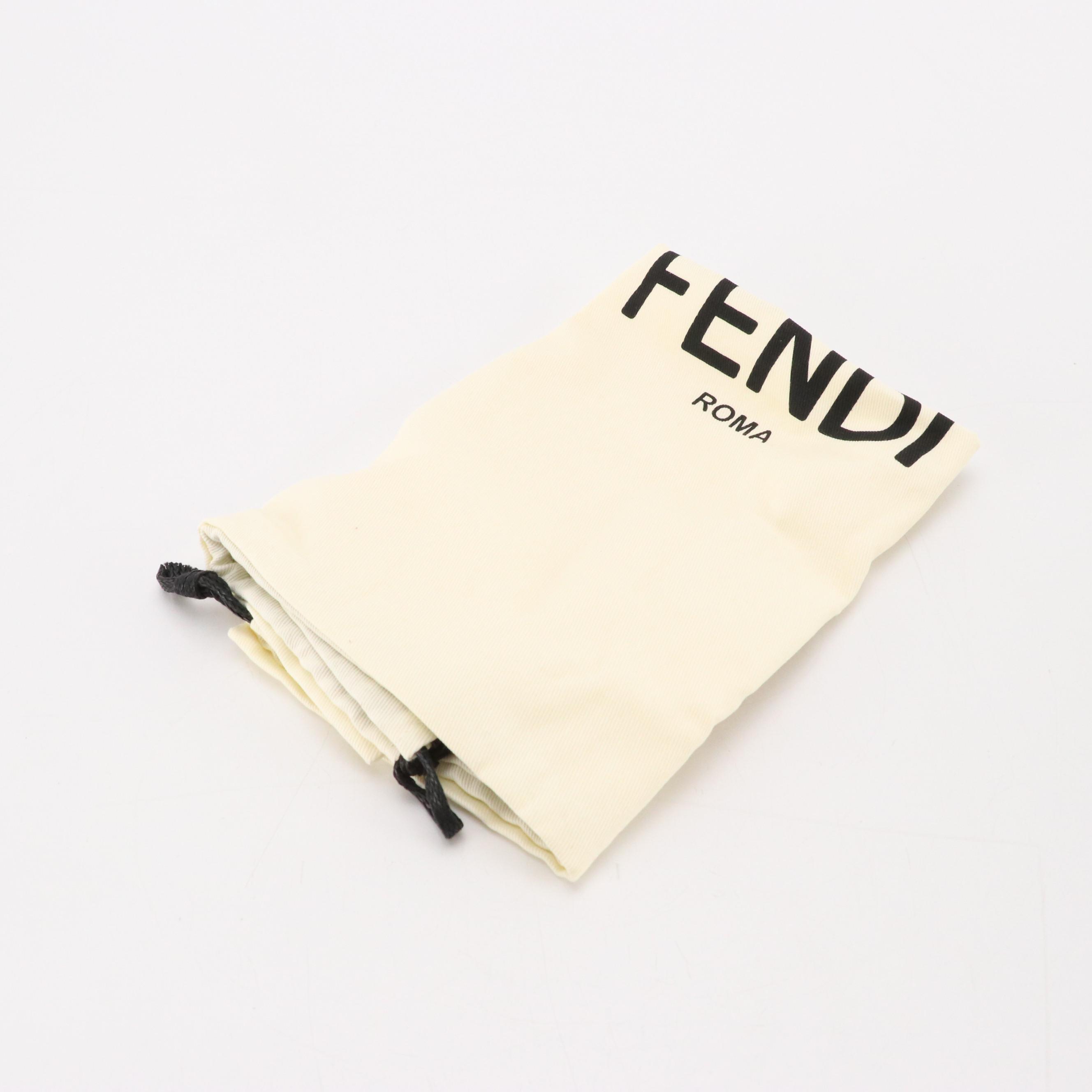 Fendi Mini Go To Shopper Two-Way Tote in Brown Grained Leather