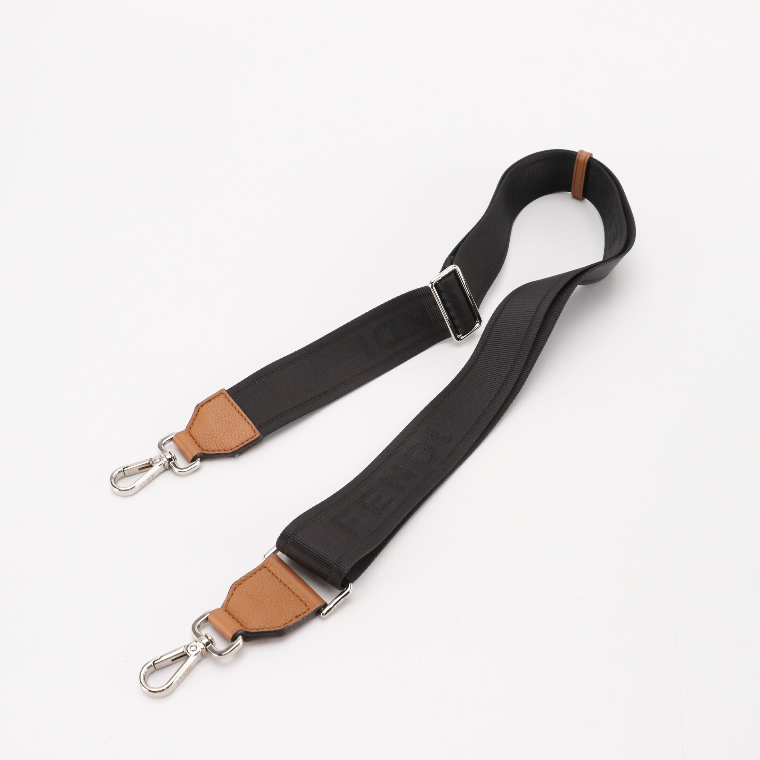 Fendi Mini Go To Shopper Two-Way Tote in Brown Grained Leather