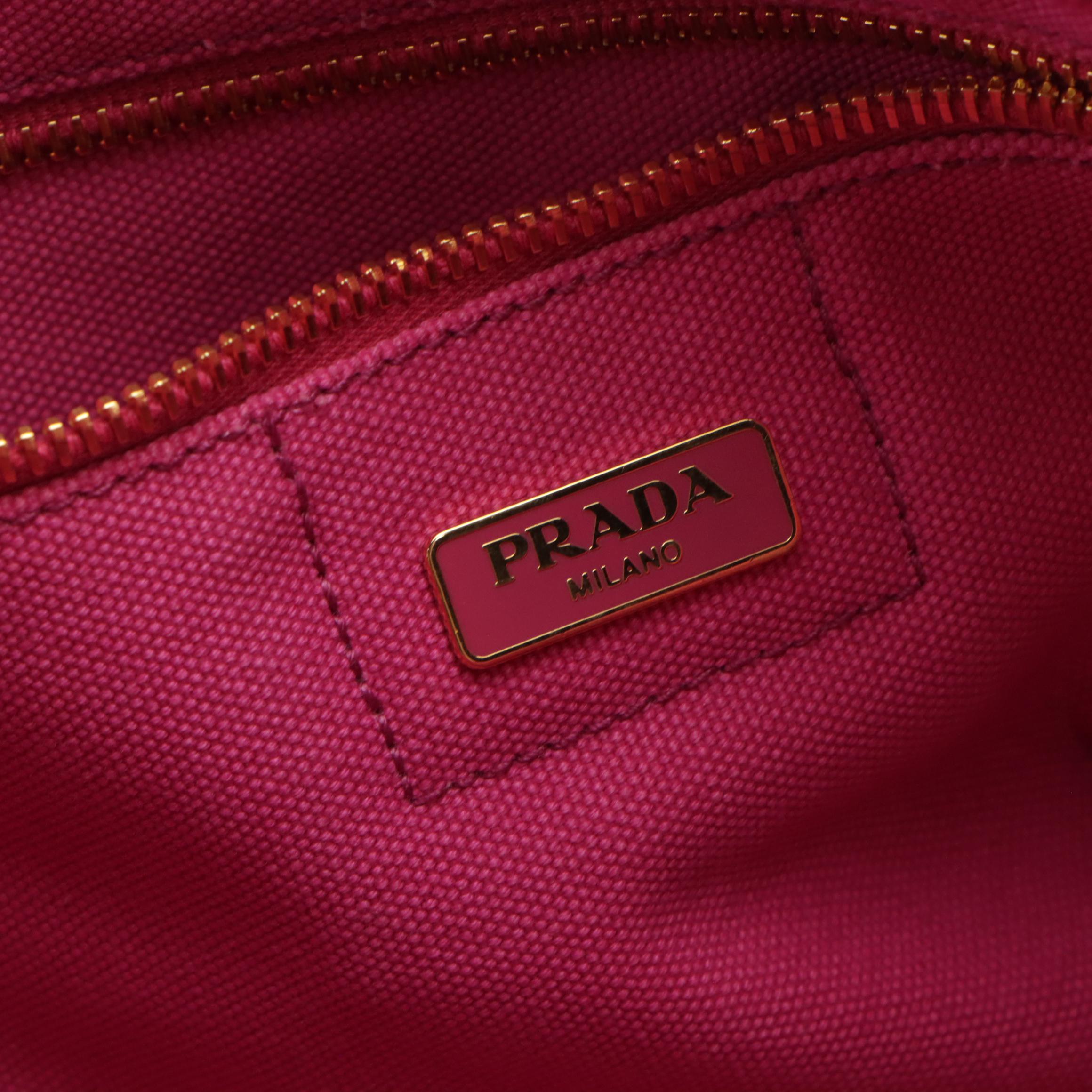 Prada Canapa Logo Canvas Large Tote