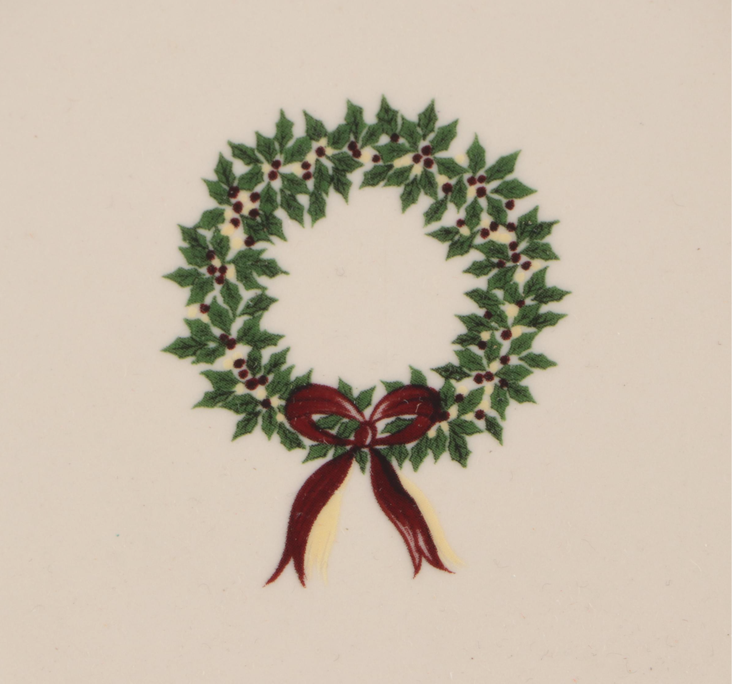 Lenox "Holiday" Porcelain Serving Bowls with Other Christmas Ceramic Dinnerware