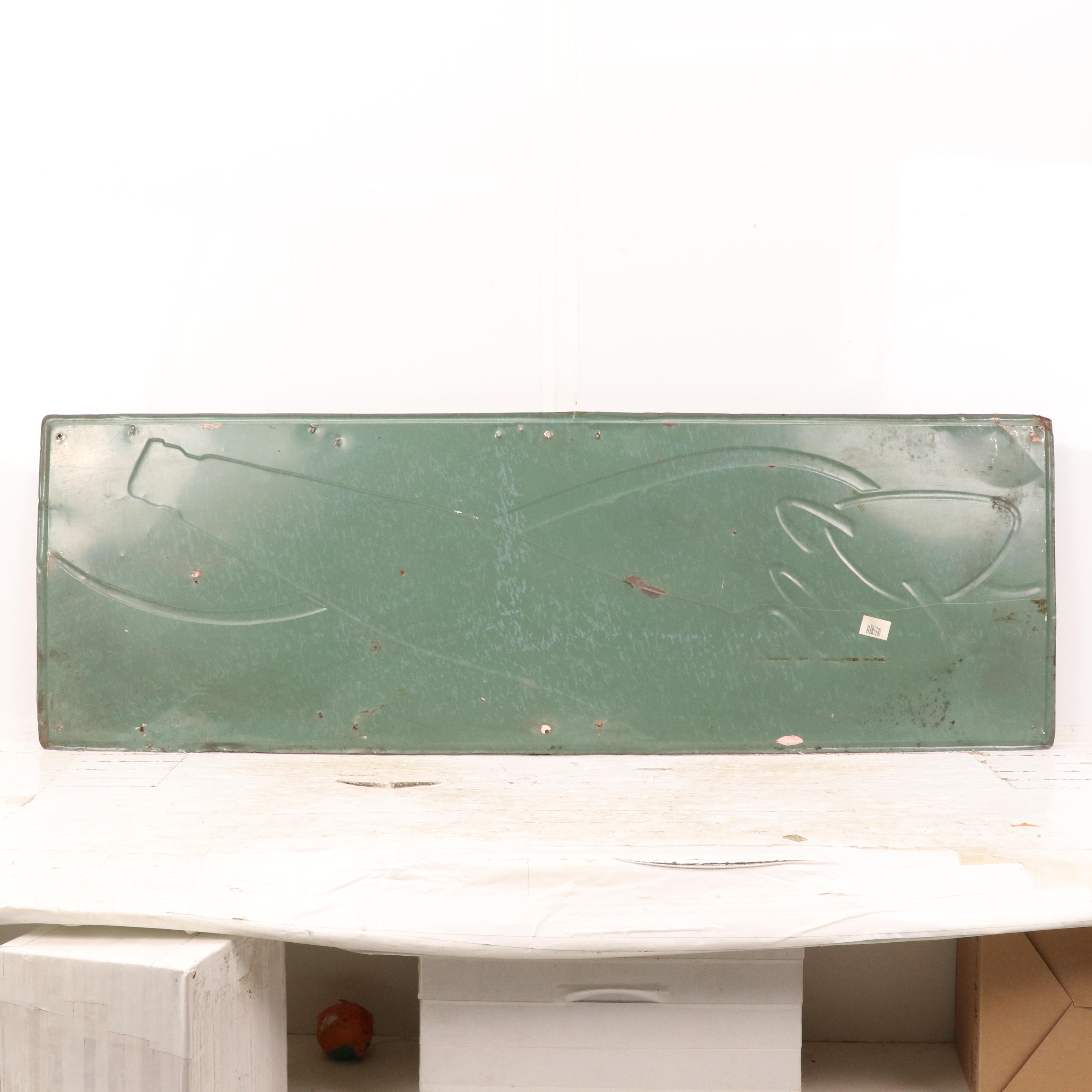 Faygo Cola "Refresh-Ability" Metal Advertising Sign, Mid-20th Century