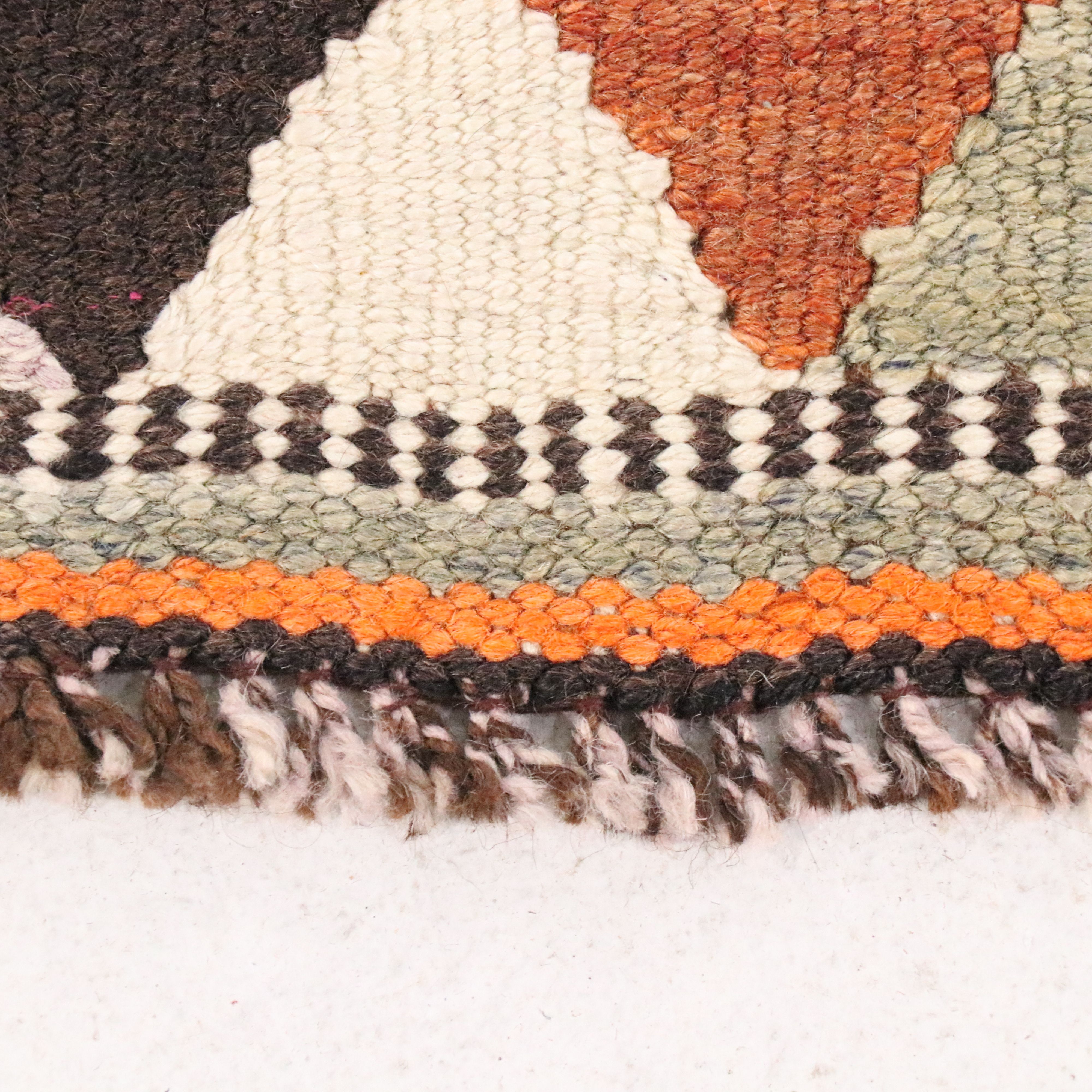 2'9 x 11'4 Hand-Knotted Turkish Oushak Carpet Runner Long Rug