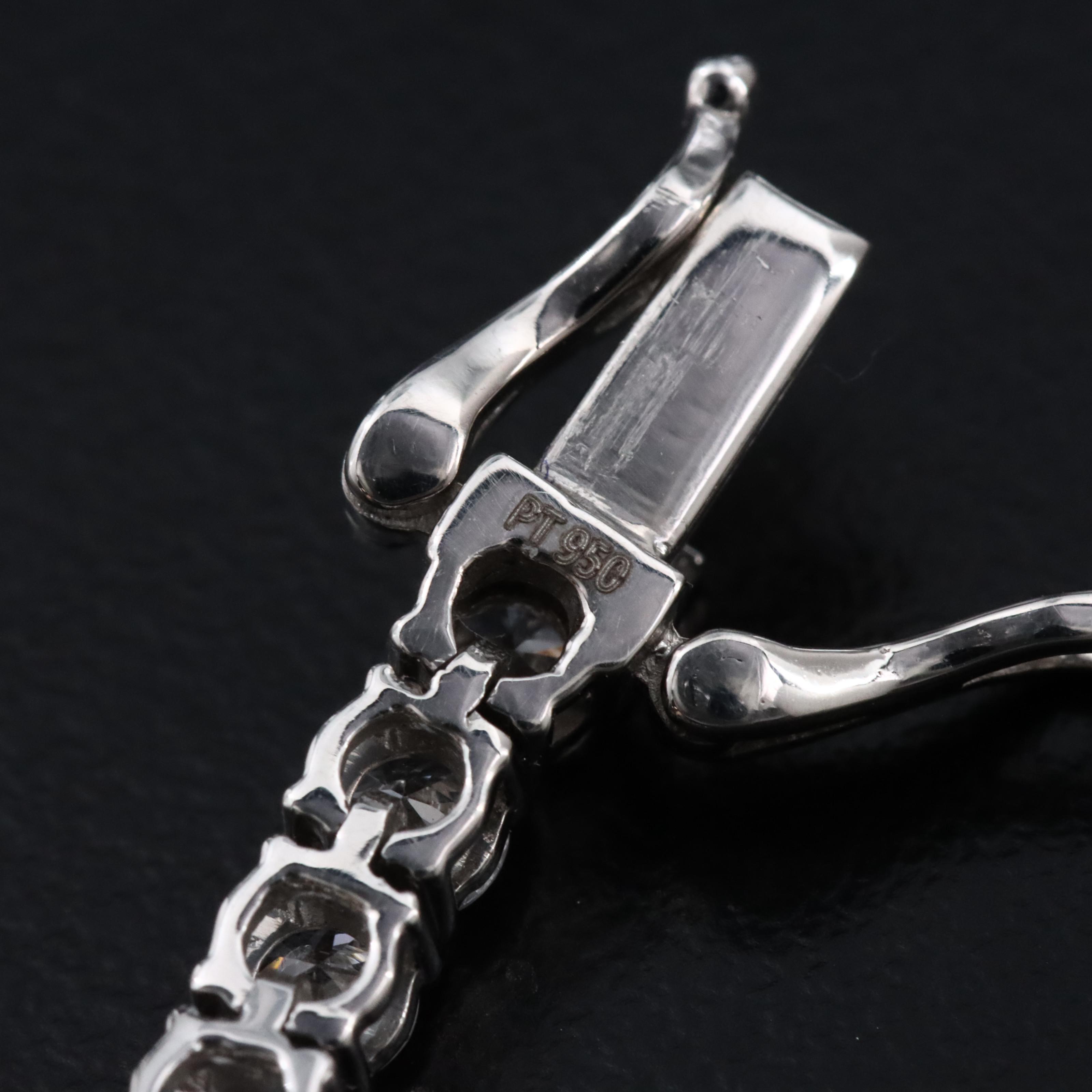 Platinum 5.72 CTW Lab Grown Diamond Line Bracelet