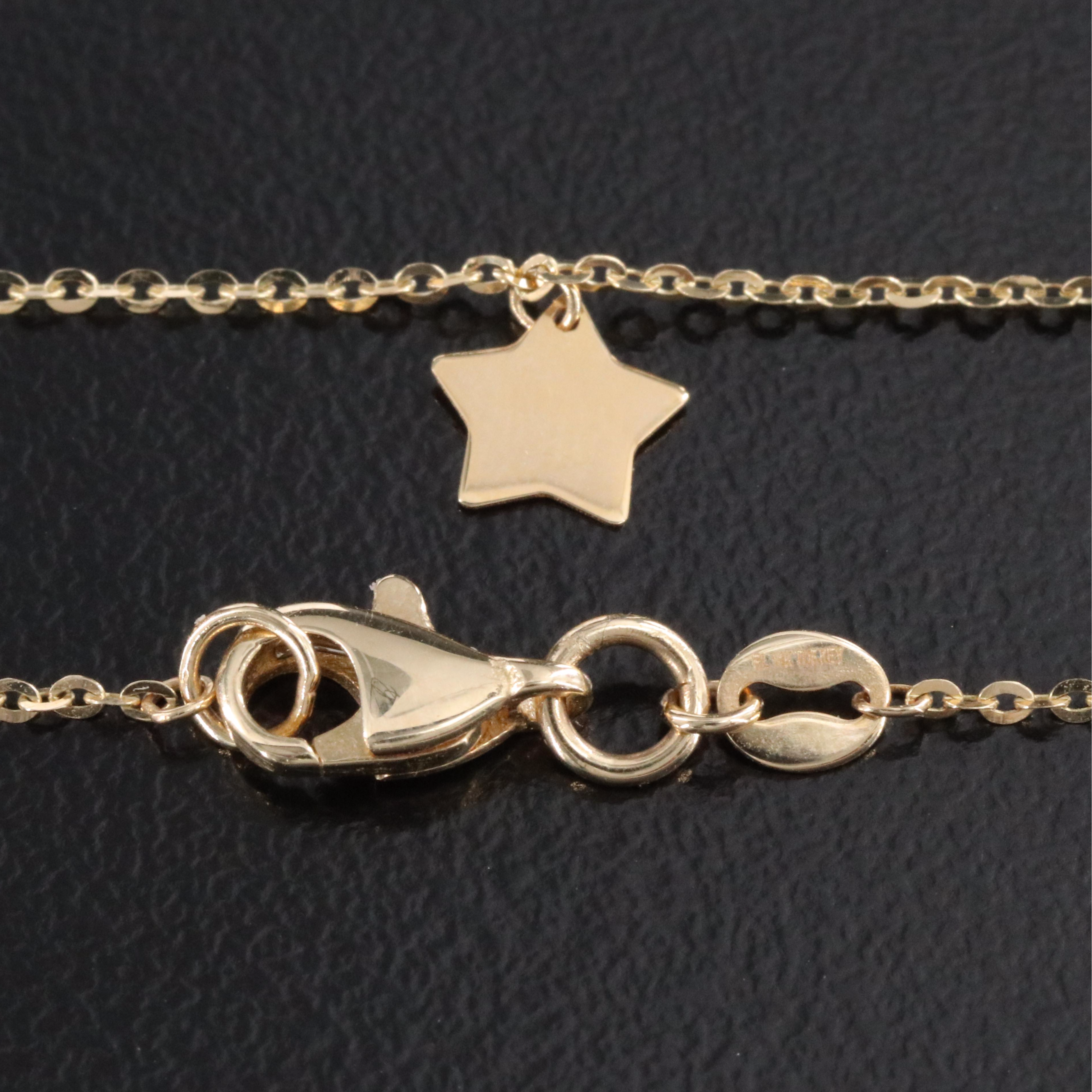 14K Star Station Necklace