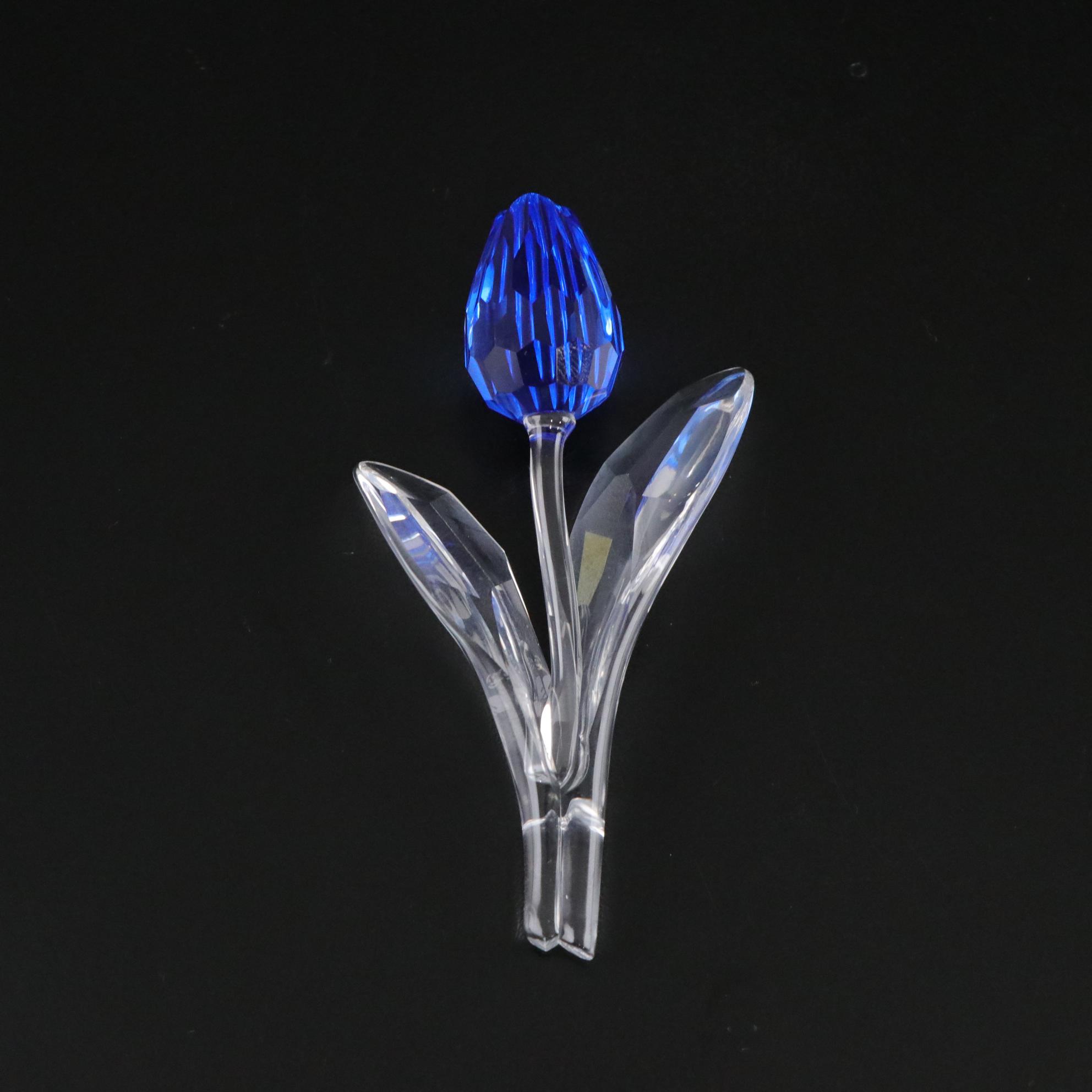 Swarovski Crystal "Renewal Blue Tulip" and Other Figurines