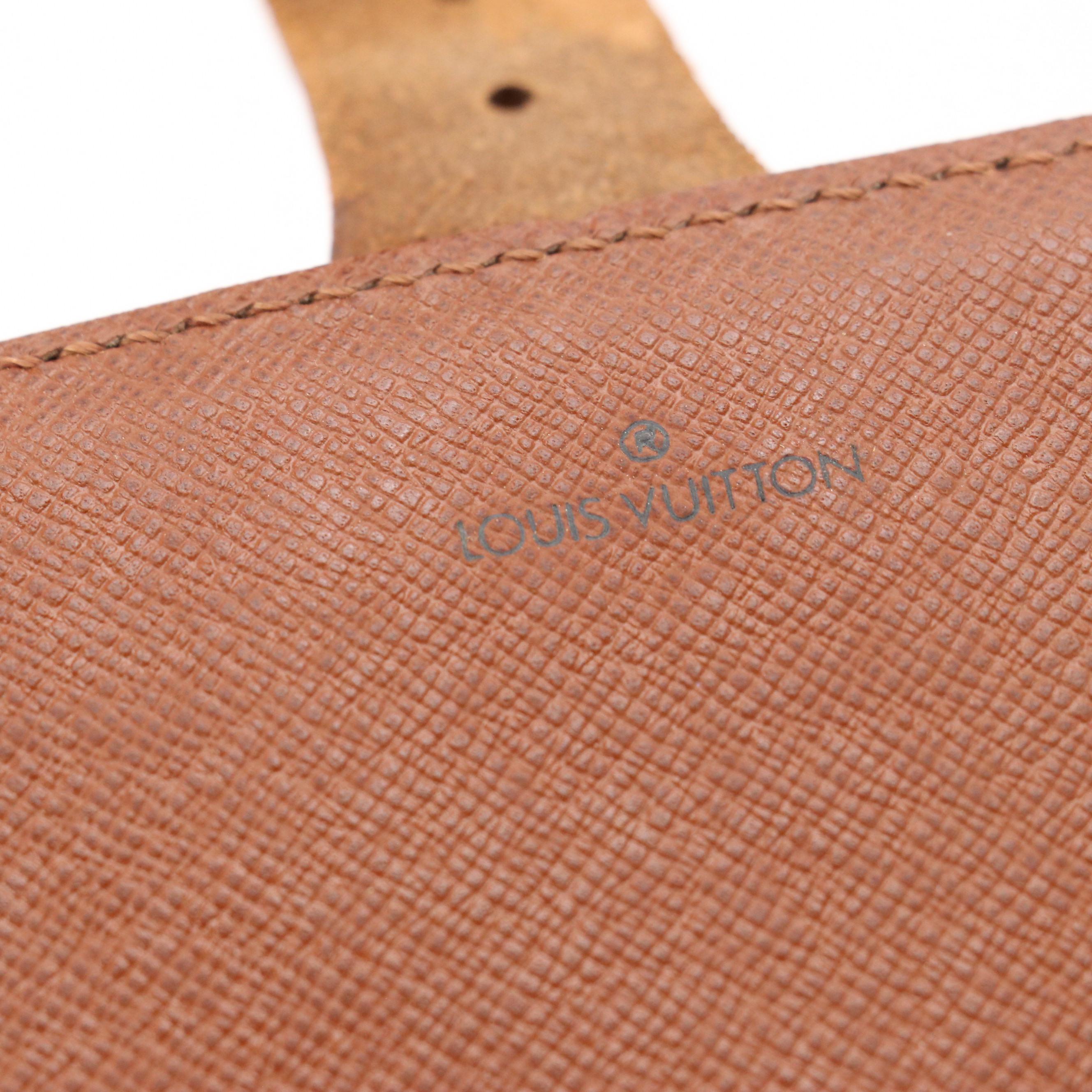 Louis Vuitton Cartouchière MM Bag in Monogram Canvas and Vachetta Leather