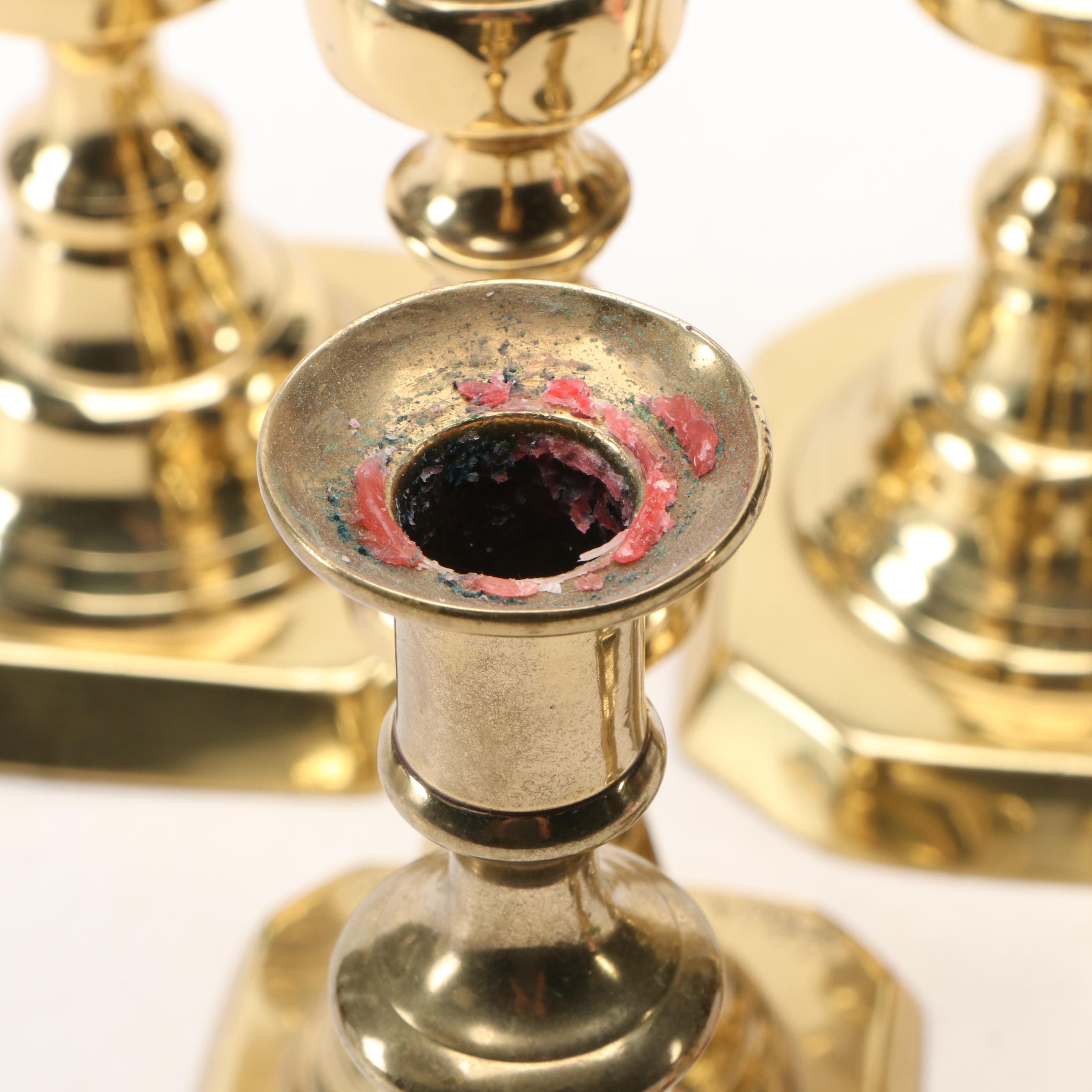 French Style Brass Candle Holders