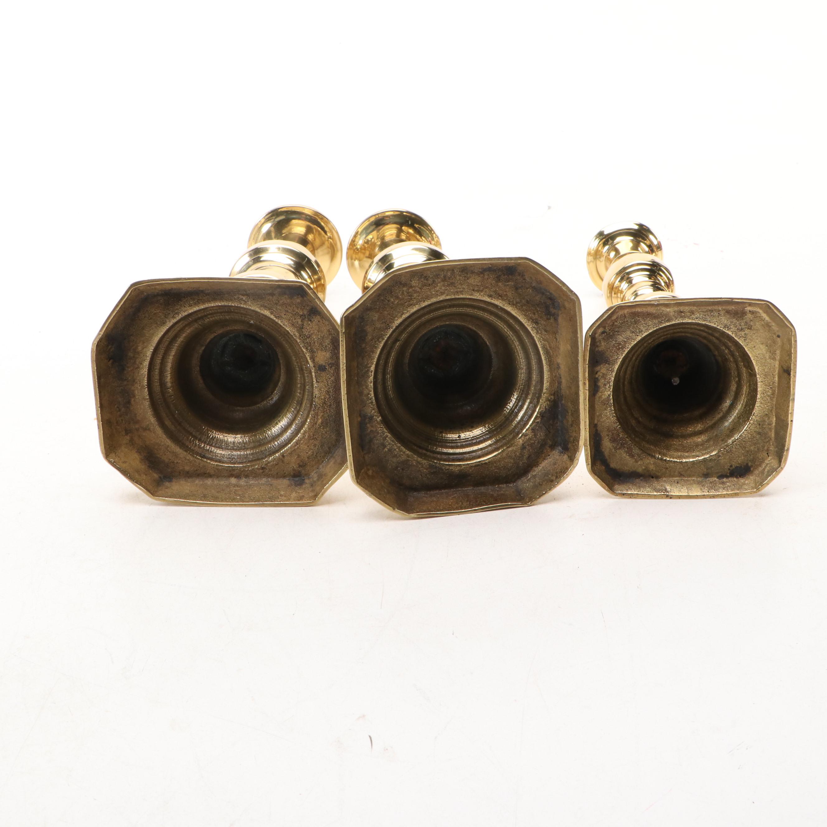 French Style Brass Candle Holders