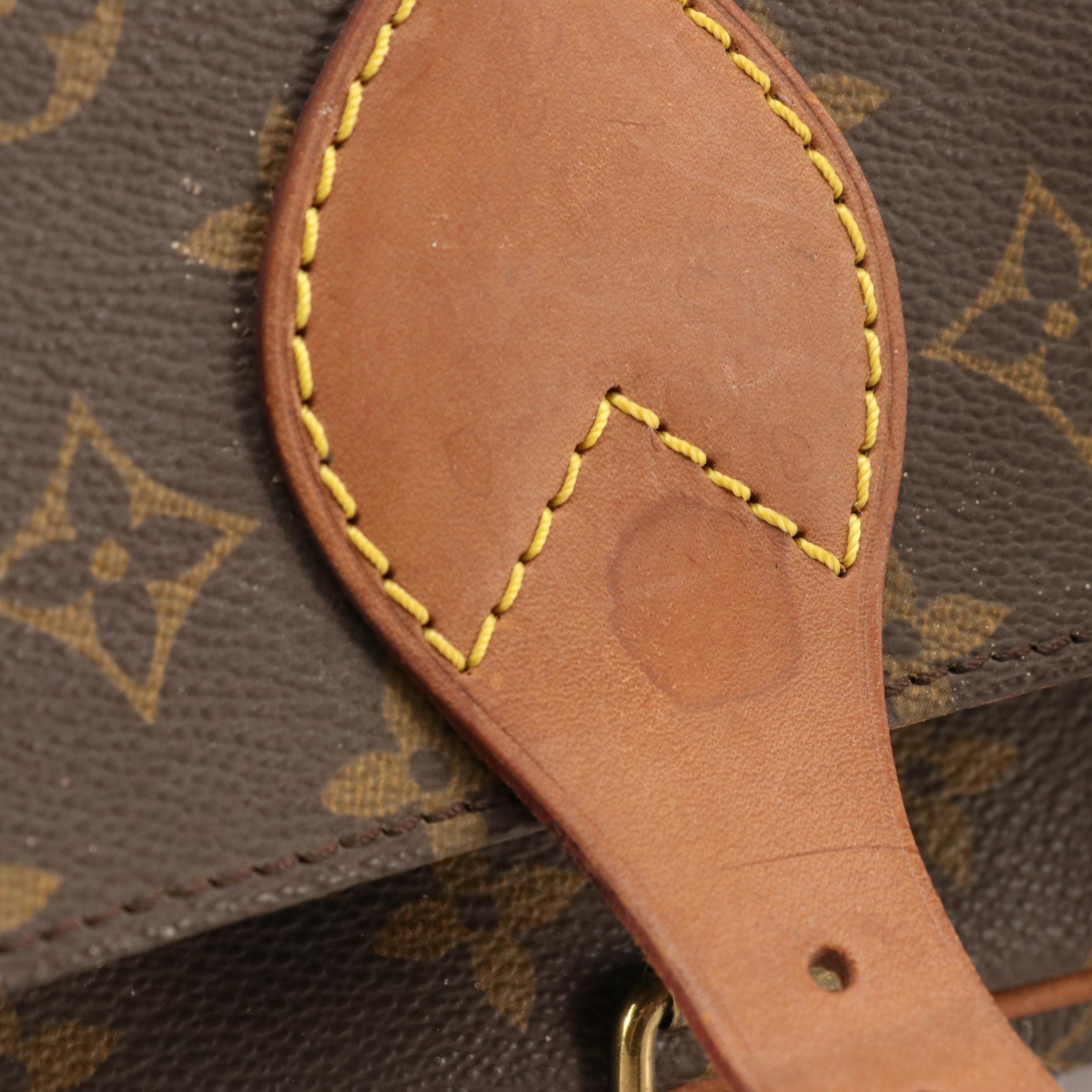 Louis Vuitton Cartouchière MM Bag in Monogram Canvas and Vachetta Leather