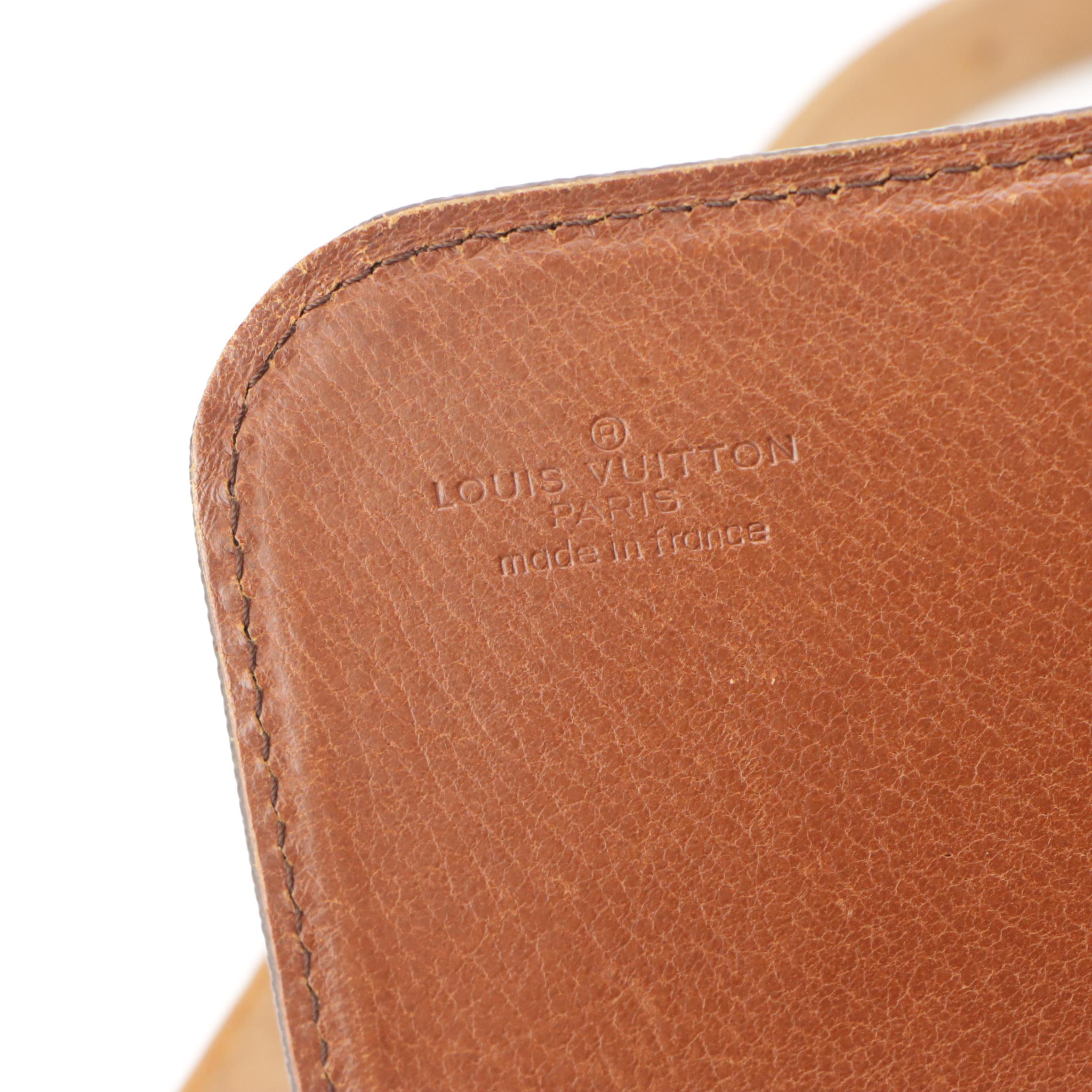 Louis Vuitton Cartouchière MM Bag in Monogram Canvas and Vachetta Leather