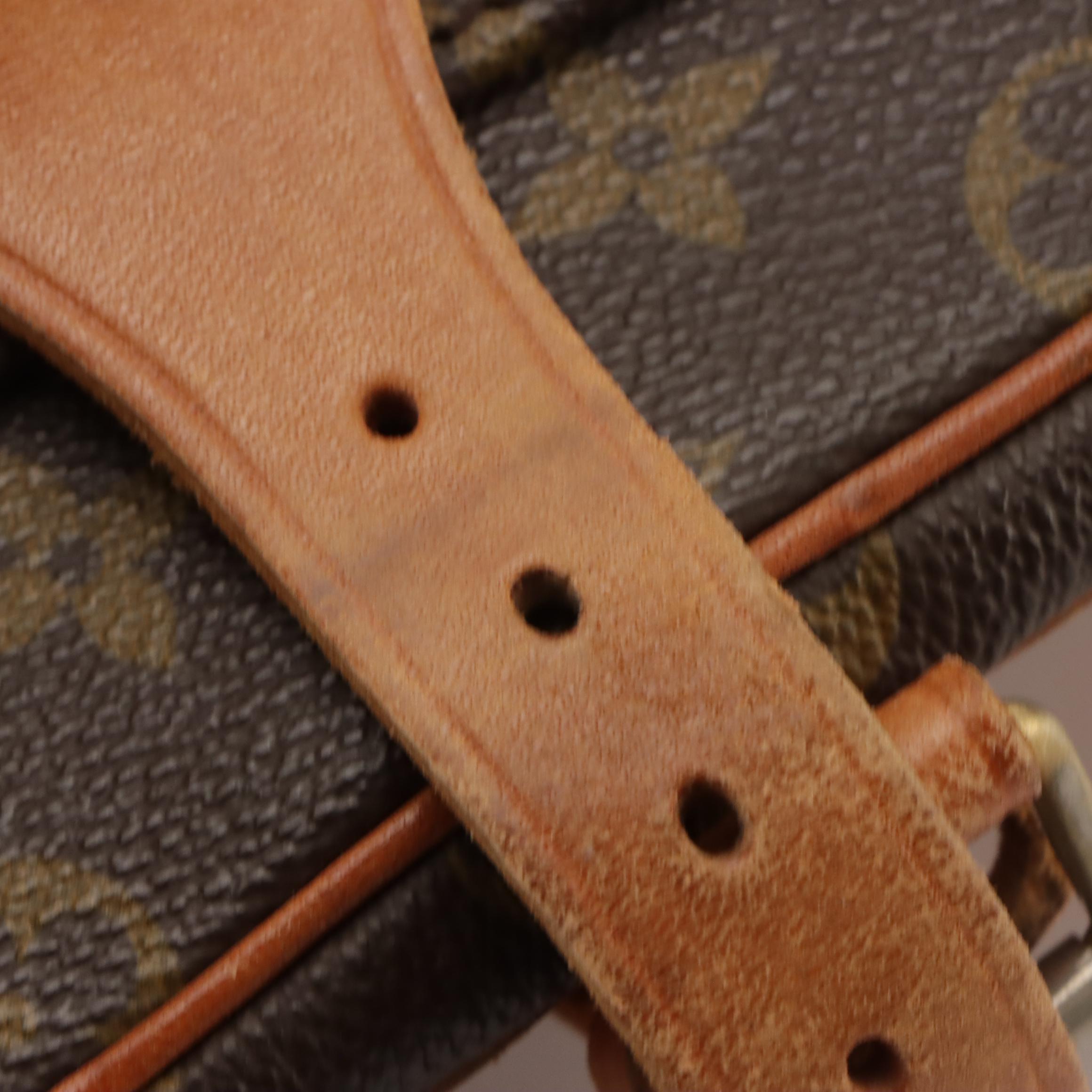 Louis Vuitton Cartouchière MM Bag in Monogram Canvas and Vachetta Leather