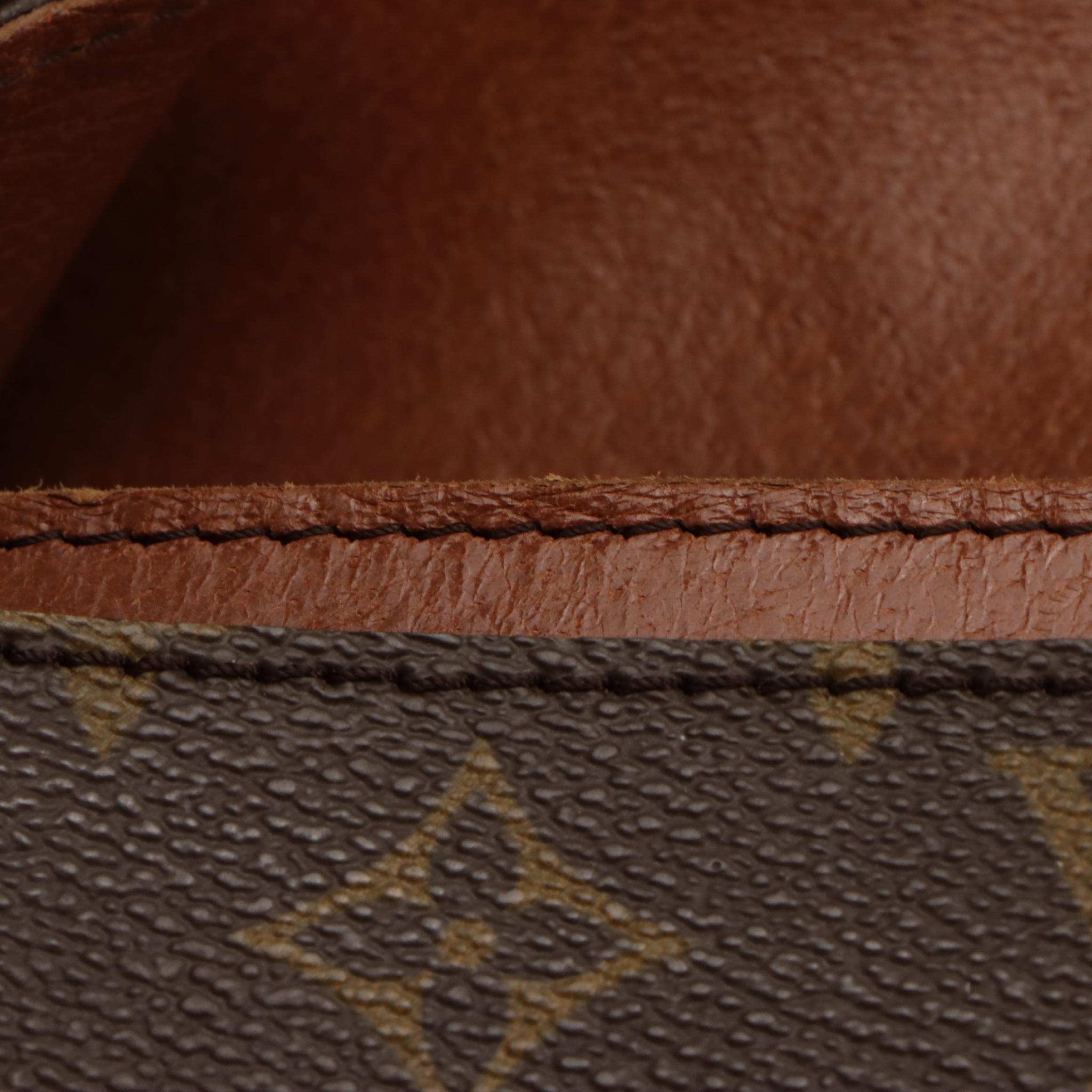 Louis Vuitton Cartouchière MM Bag in Monogram Canvas and Vachetta Leather