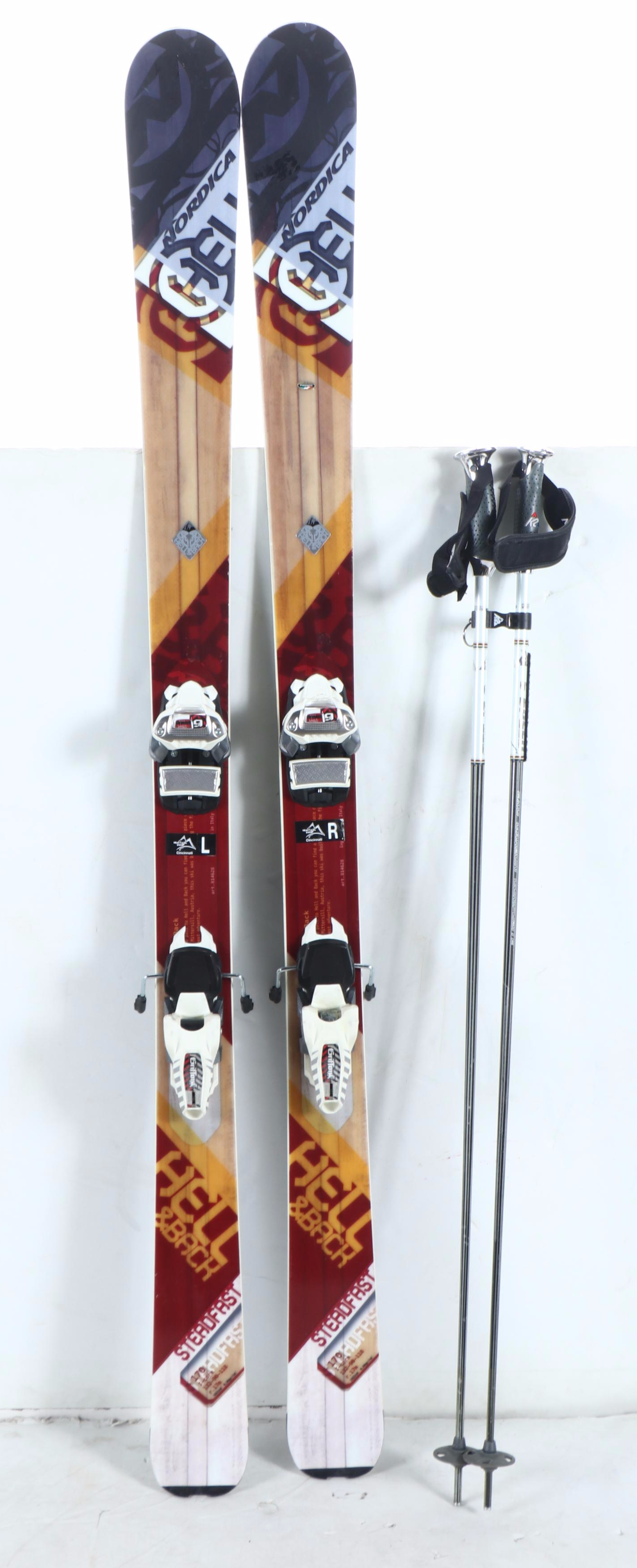 Griffon Skis with Salomon and Technica Ski Boots and Other Ski Poles