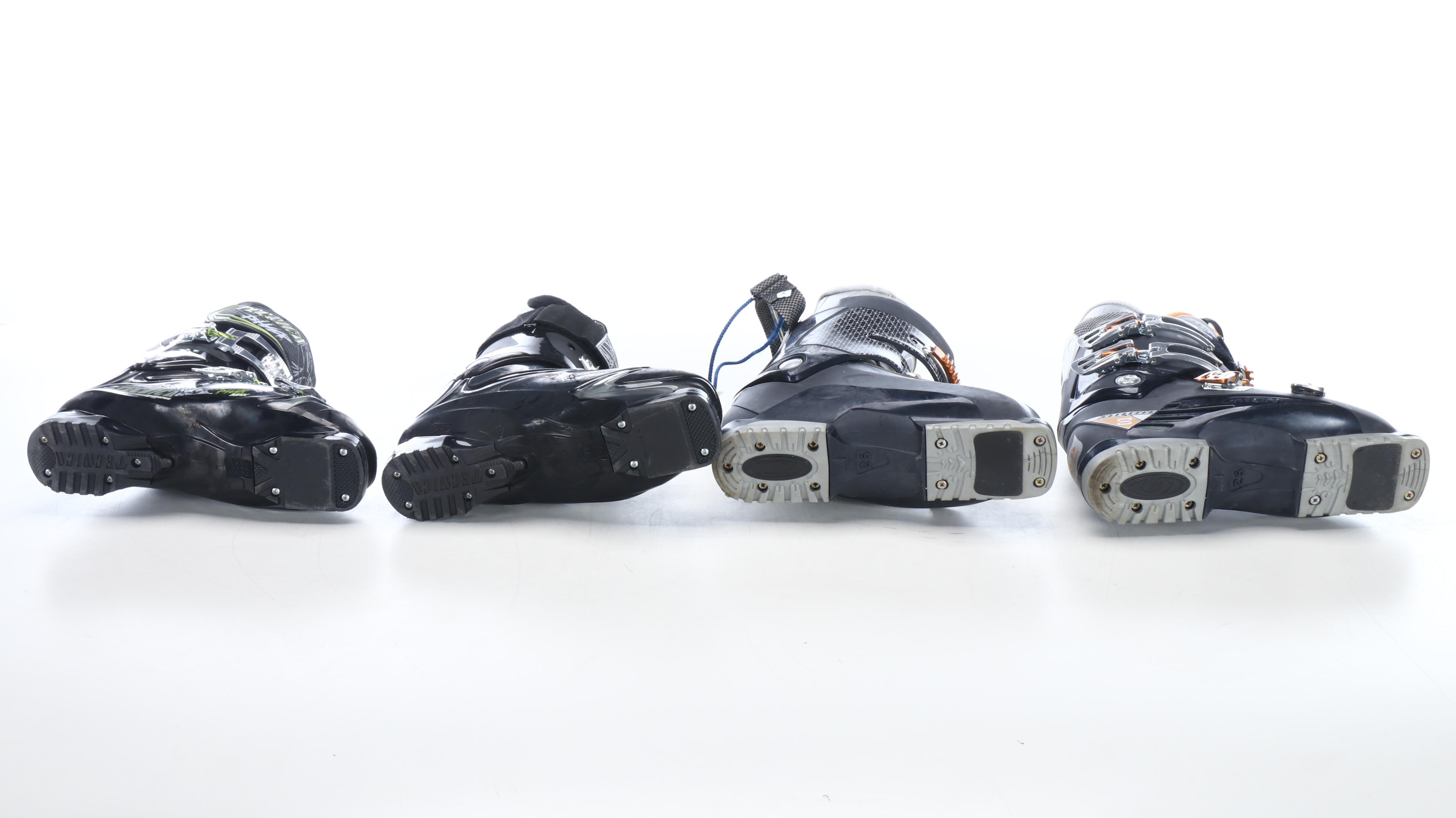 Griffon Skis with Salomon and Technica Ski Boots and Other Ski Poles