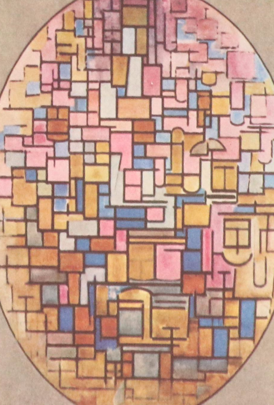 Pair of Bookplate Offset Lithographs After Piet Mondrian, Mid–Late 20th Century