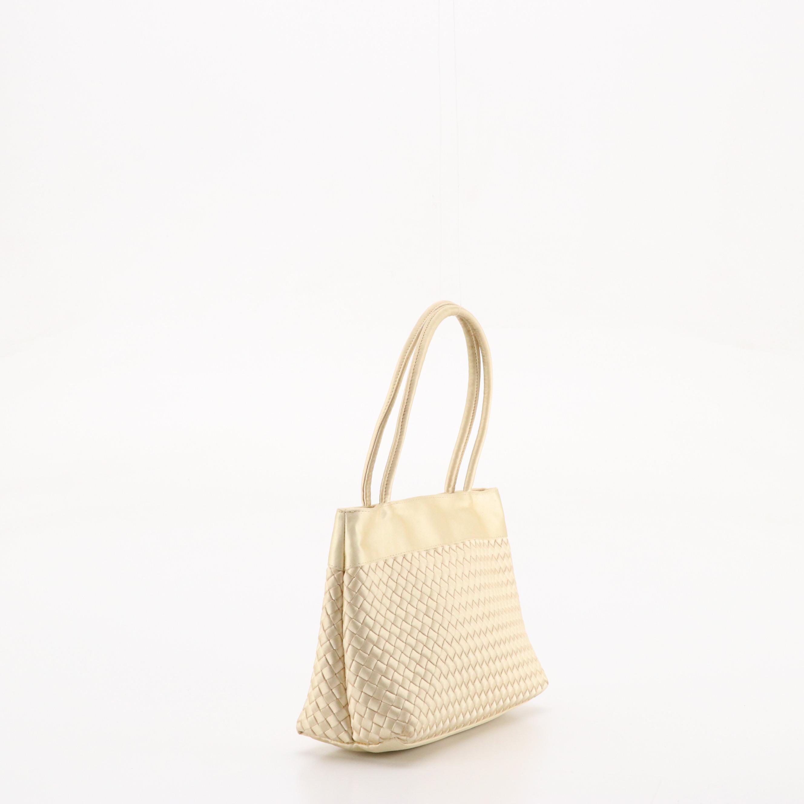 Bottega Veneta Intrecciato Satin Handbag