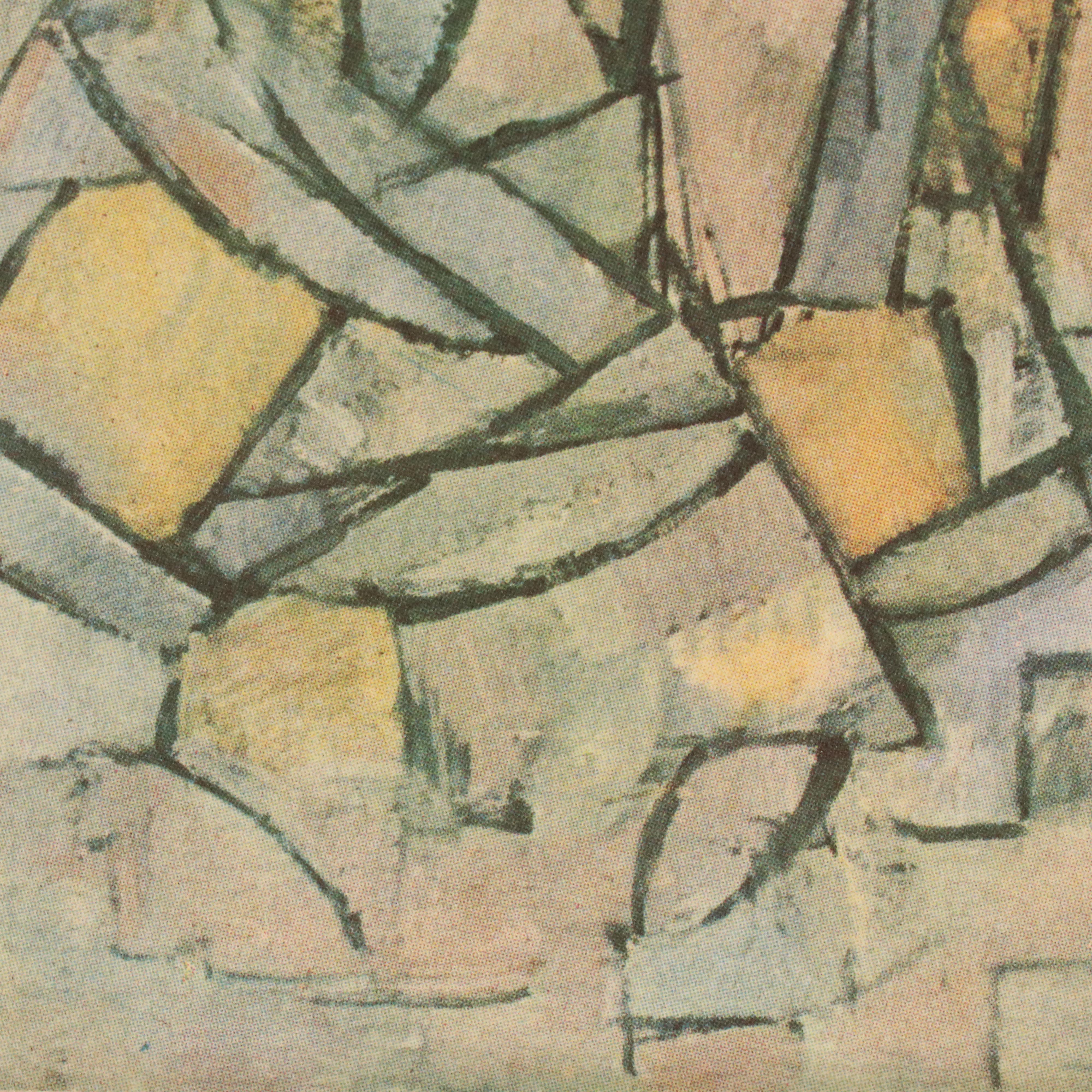 Pair of Bookplate Offset Lithographs After Piet Mondrian, Mid–Late 20th Century