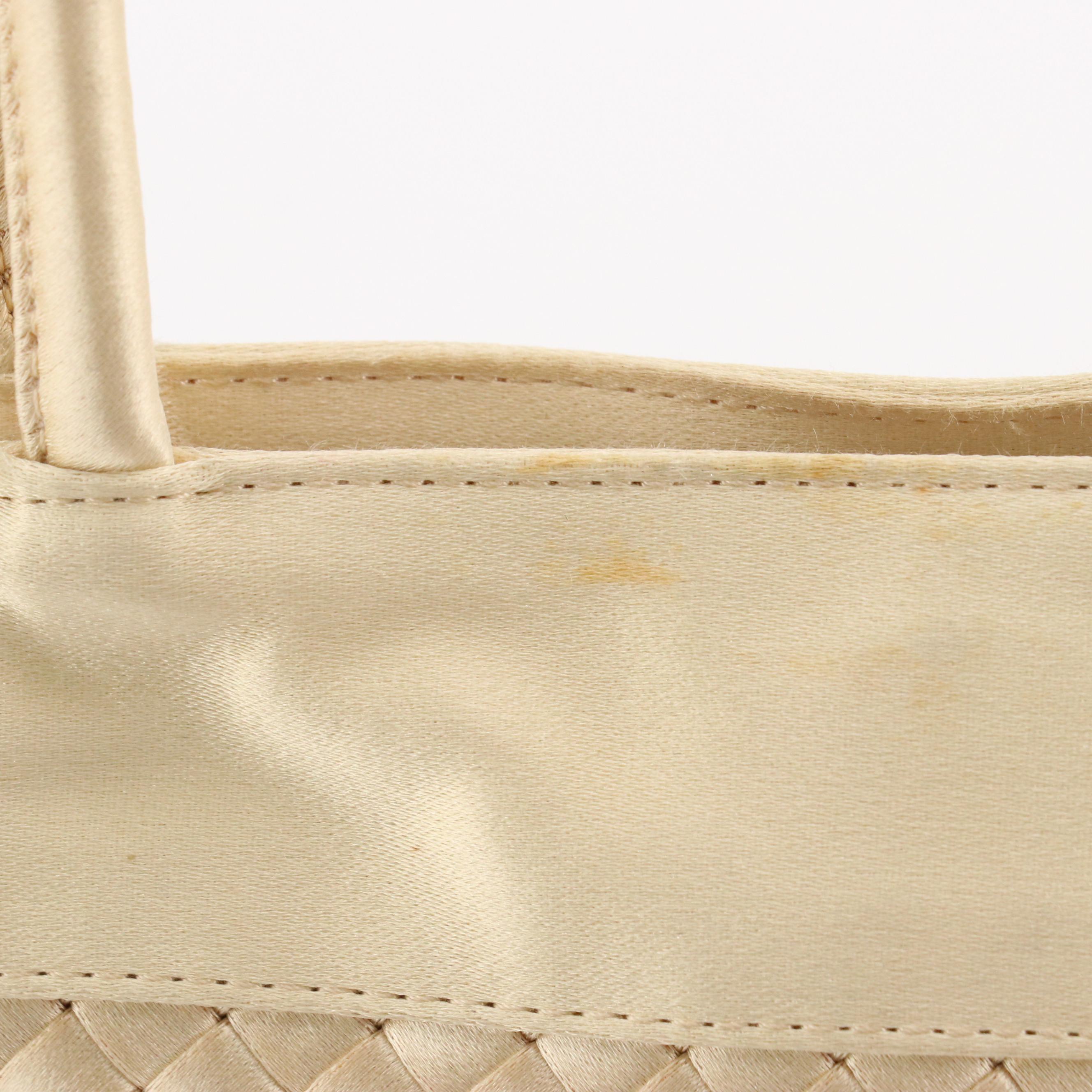 Bottega Veneta Intrecciato Satin Handbag