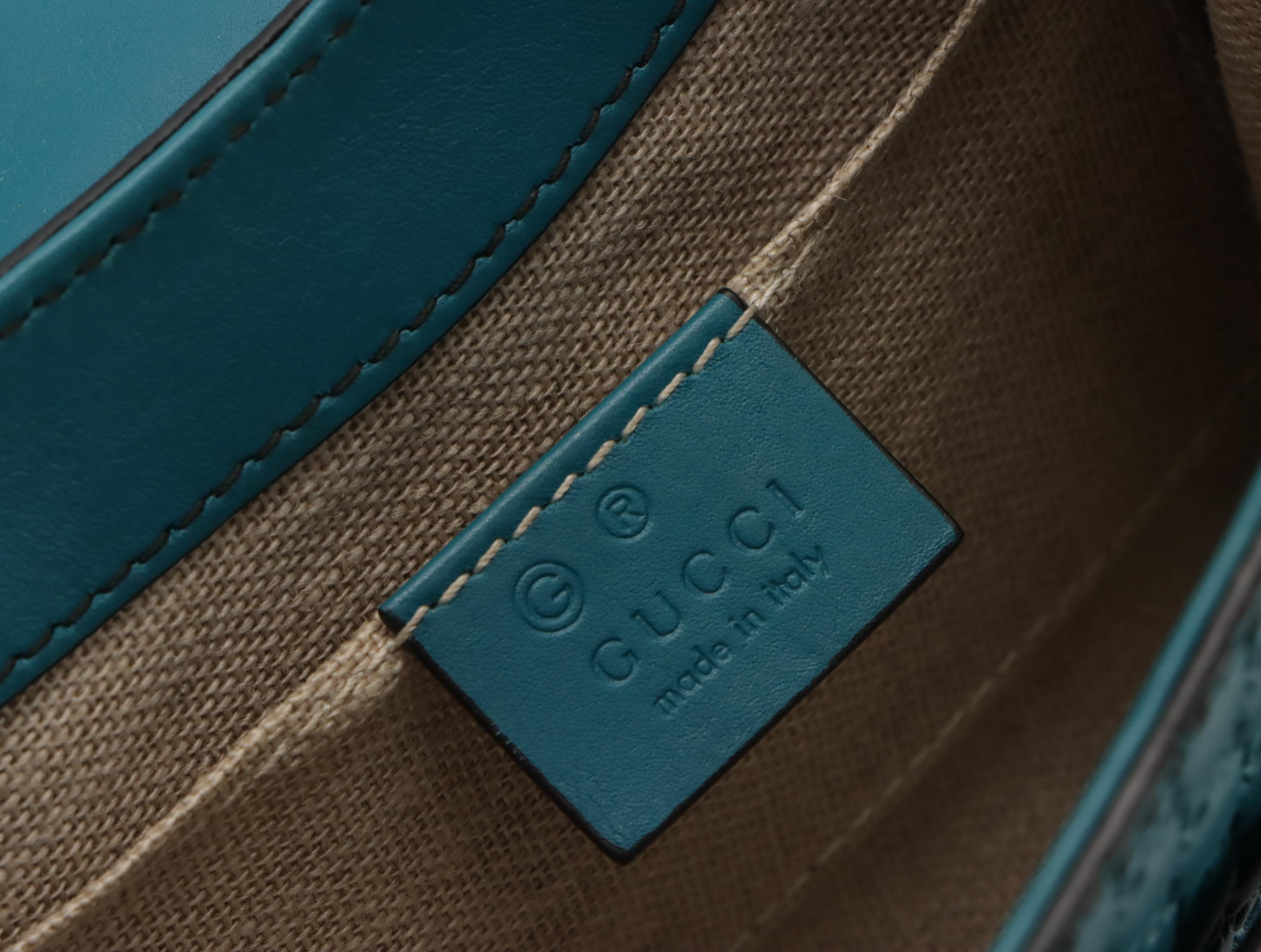 Gucci Microguccissima Mini Emily Flap Chain-Link Crossbody