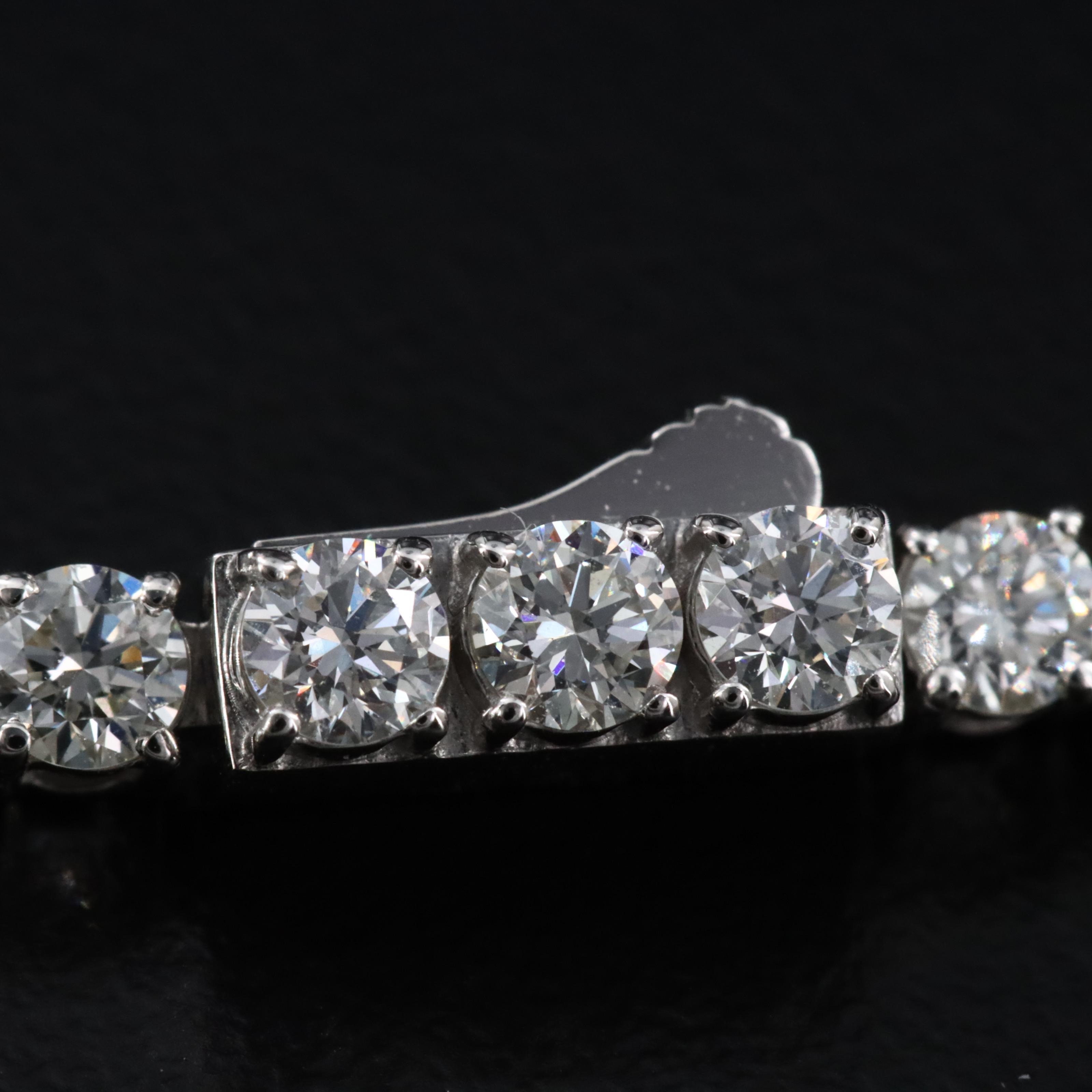 Platinum 5.74 CTW Diamond Line Bracelet