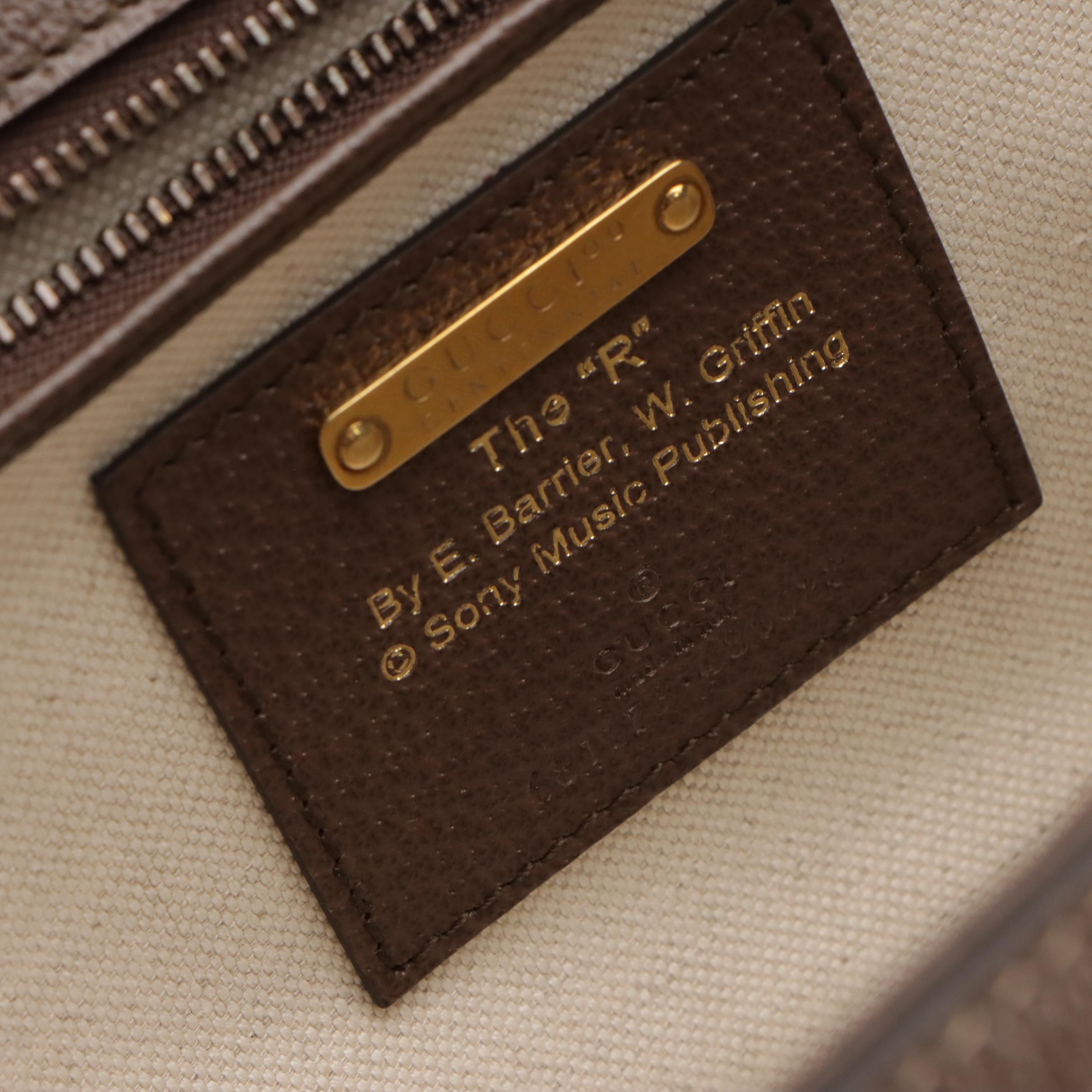 Gucci 100 Limited Edition Bamboo 1947 Bag in Centennial Music Printed Canvas