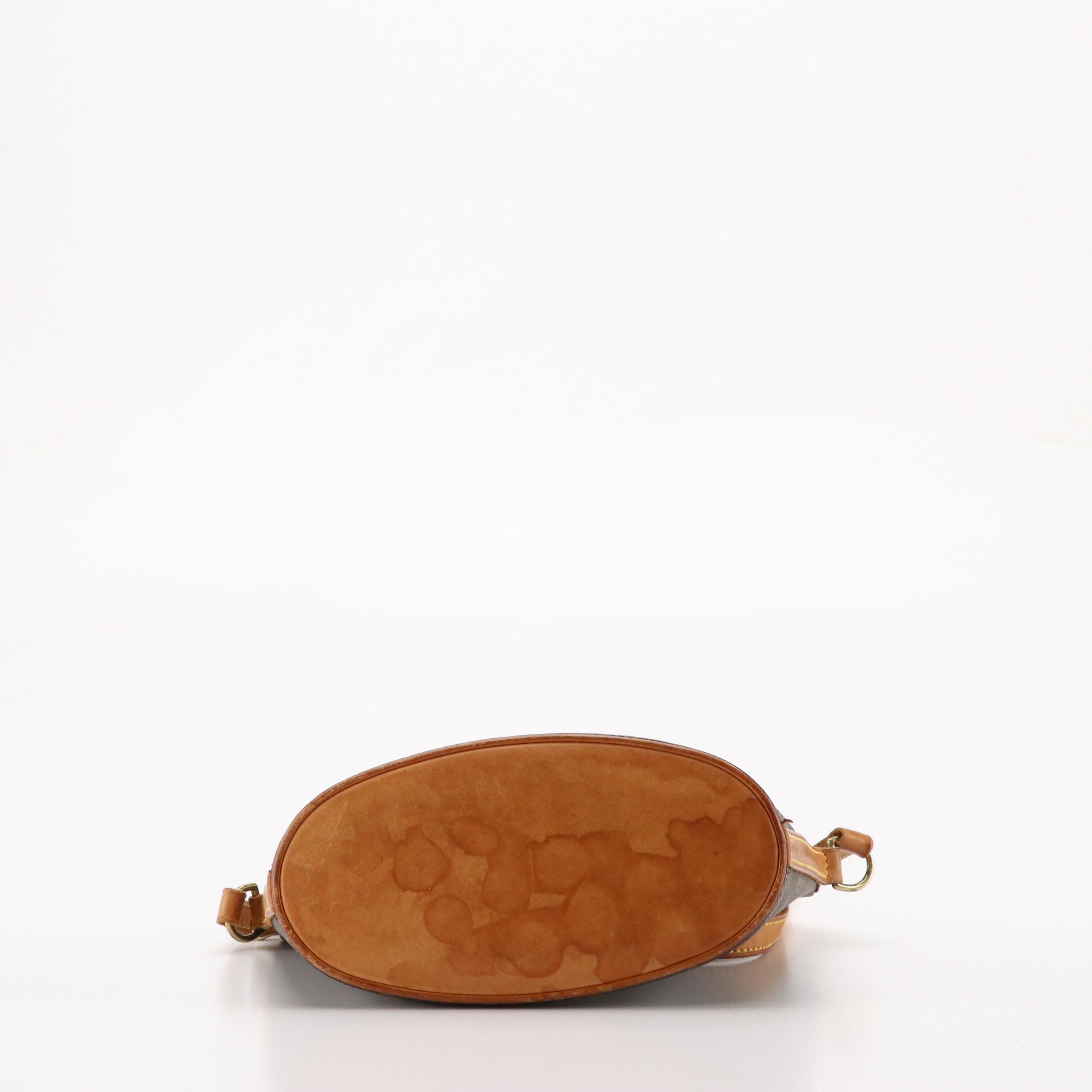 Louis Vuitton Drouot Crossbody Bag in Monogram Canvas and Brown Leather Trim