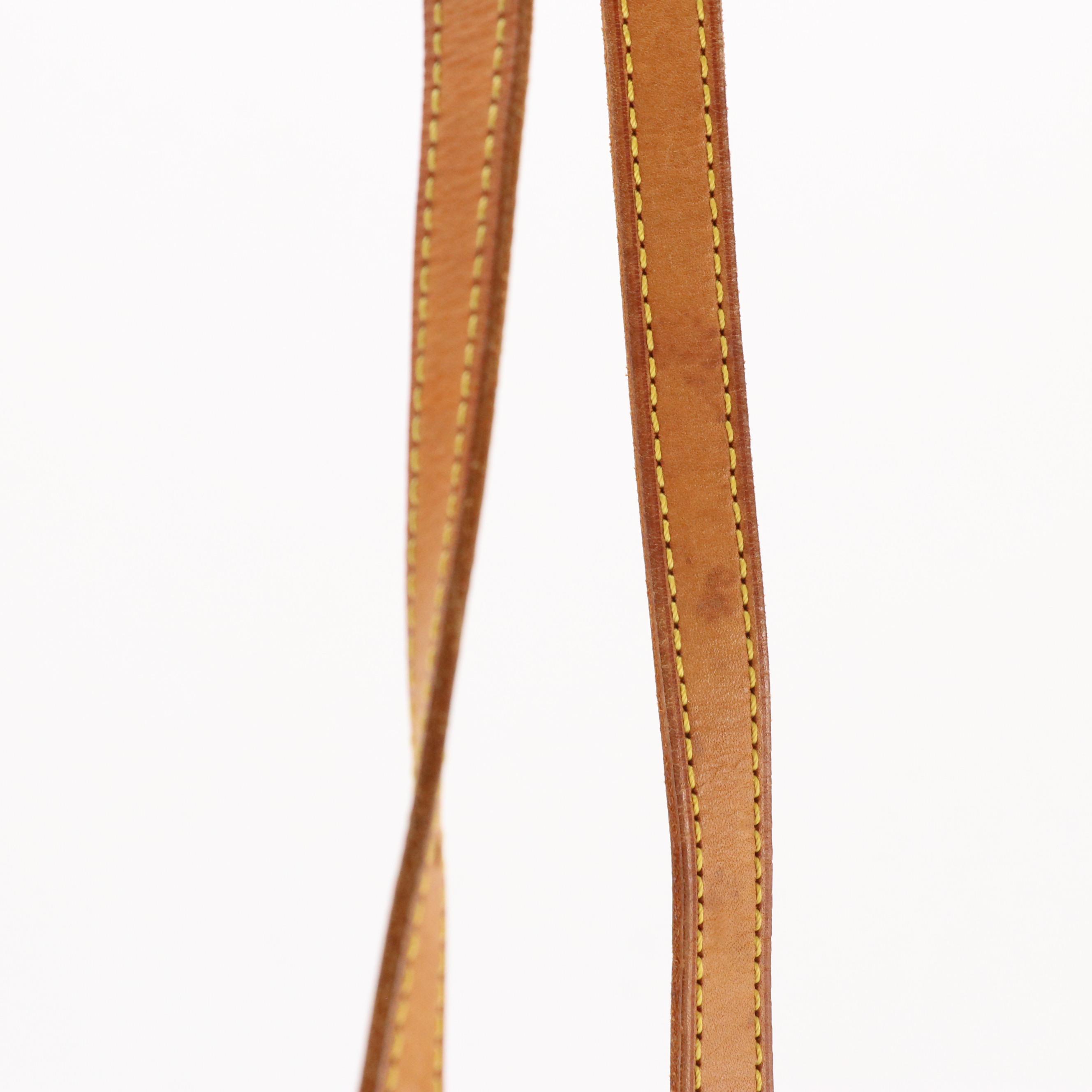 Louis Vuitton Drouot Crossbody Bag in Monogram Canvas and Brown Leather Trim