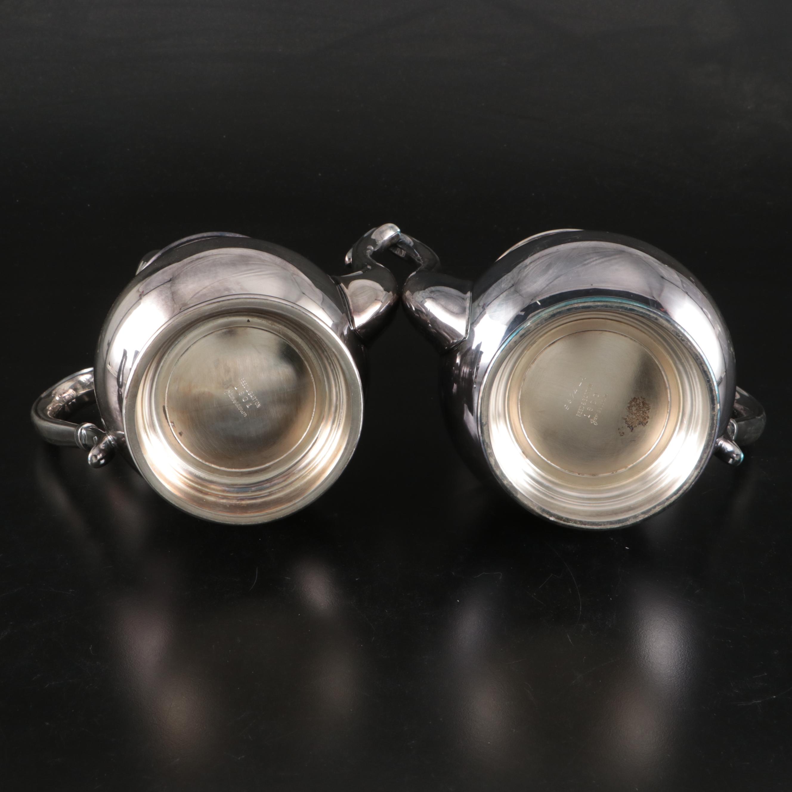 Reed & Barton "Jamestown" Silver Plate Tea and Coffee Service with Kiddush Cup