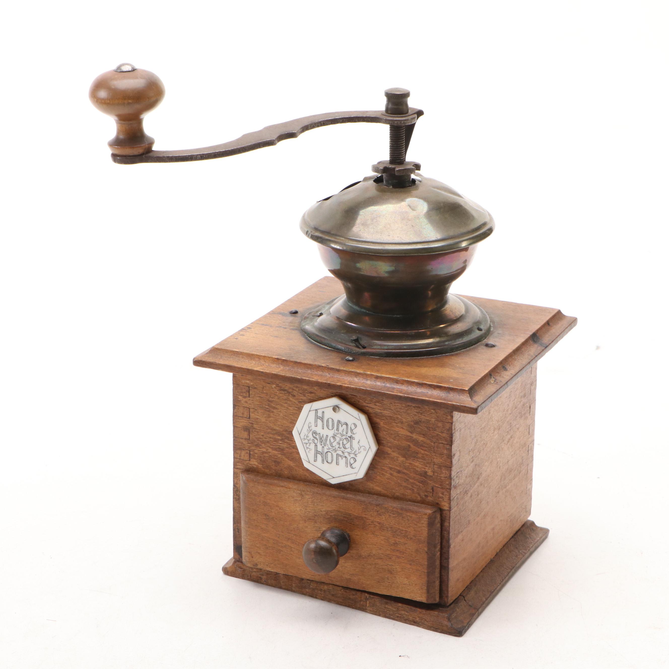 Yorkraft Handcrafted Sign with Duck Basket and Coffee Grinder