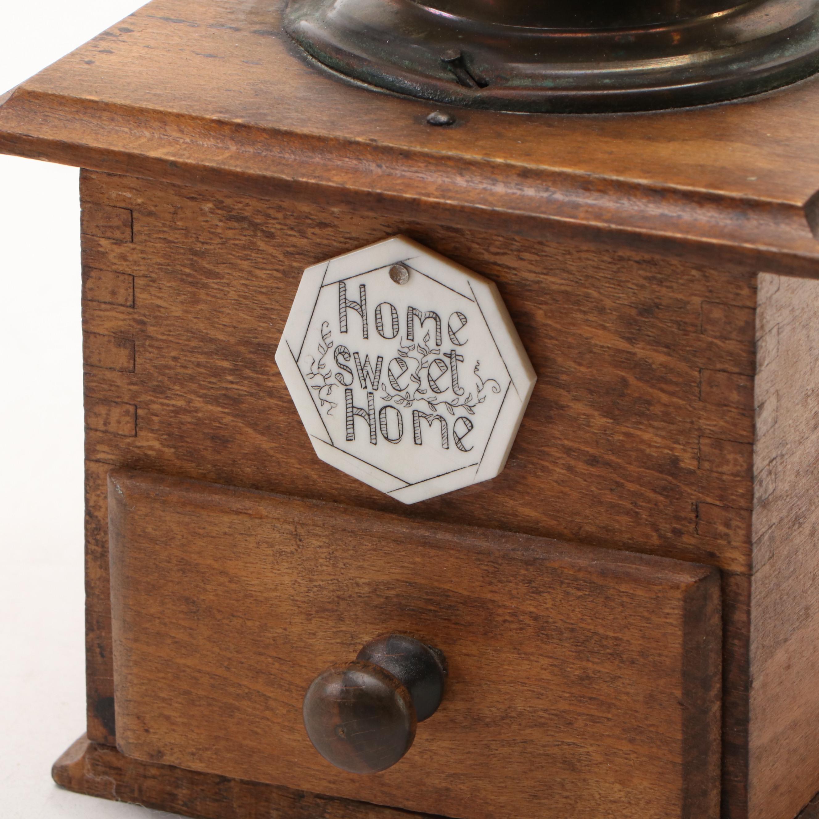 Yorkraft Handcrafted Sign with Duck Basket and Coffee Grinder