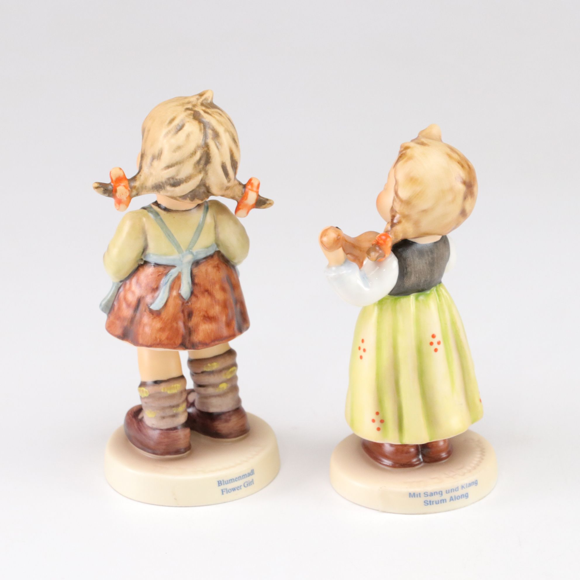 Goebel "Flower Girl" and "Strum Along" with More Hummel Porcelain Figurines