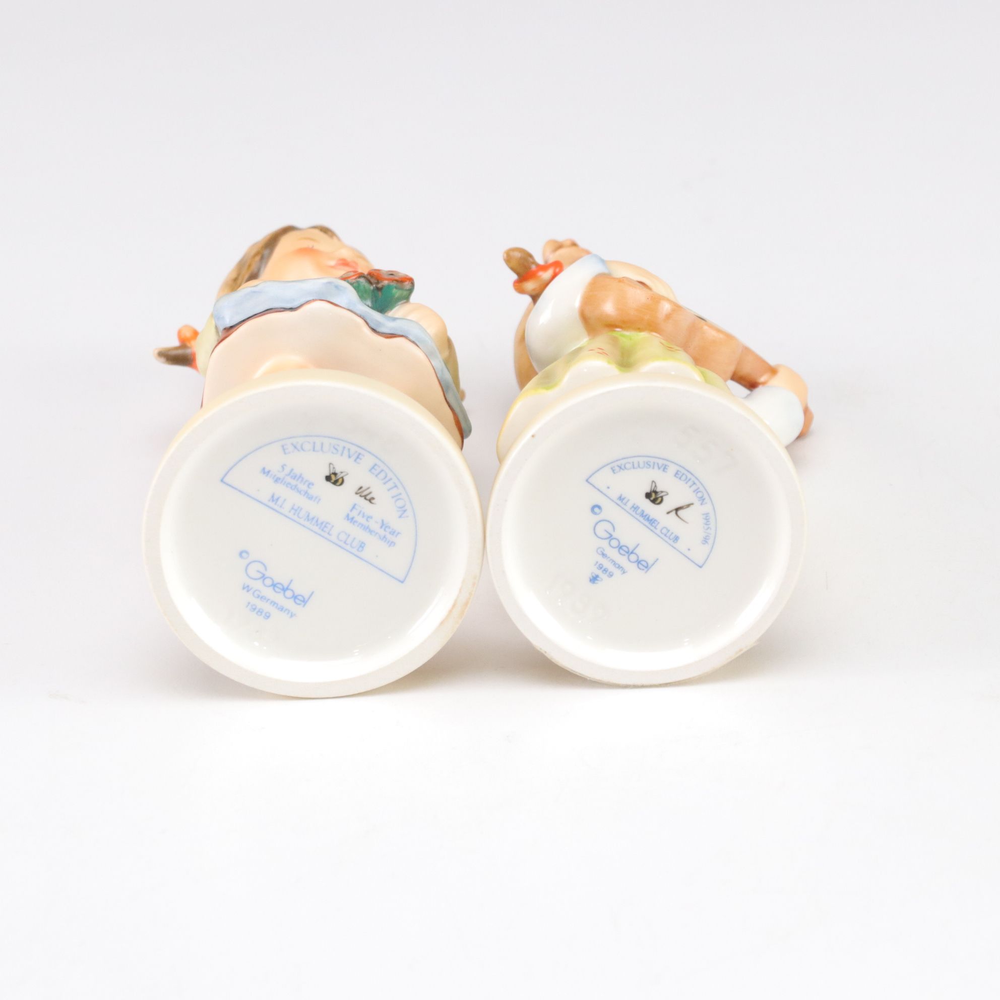 Goebel "Flower Girl" and "Strum Along" with More Hummel Porcelain Figurines