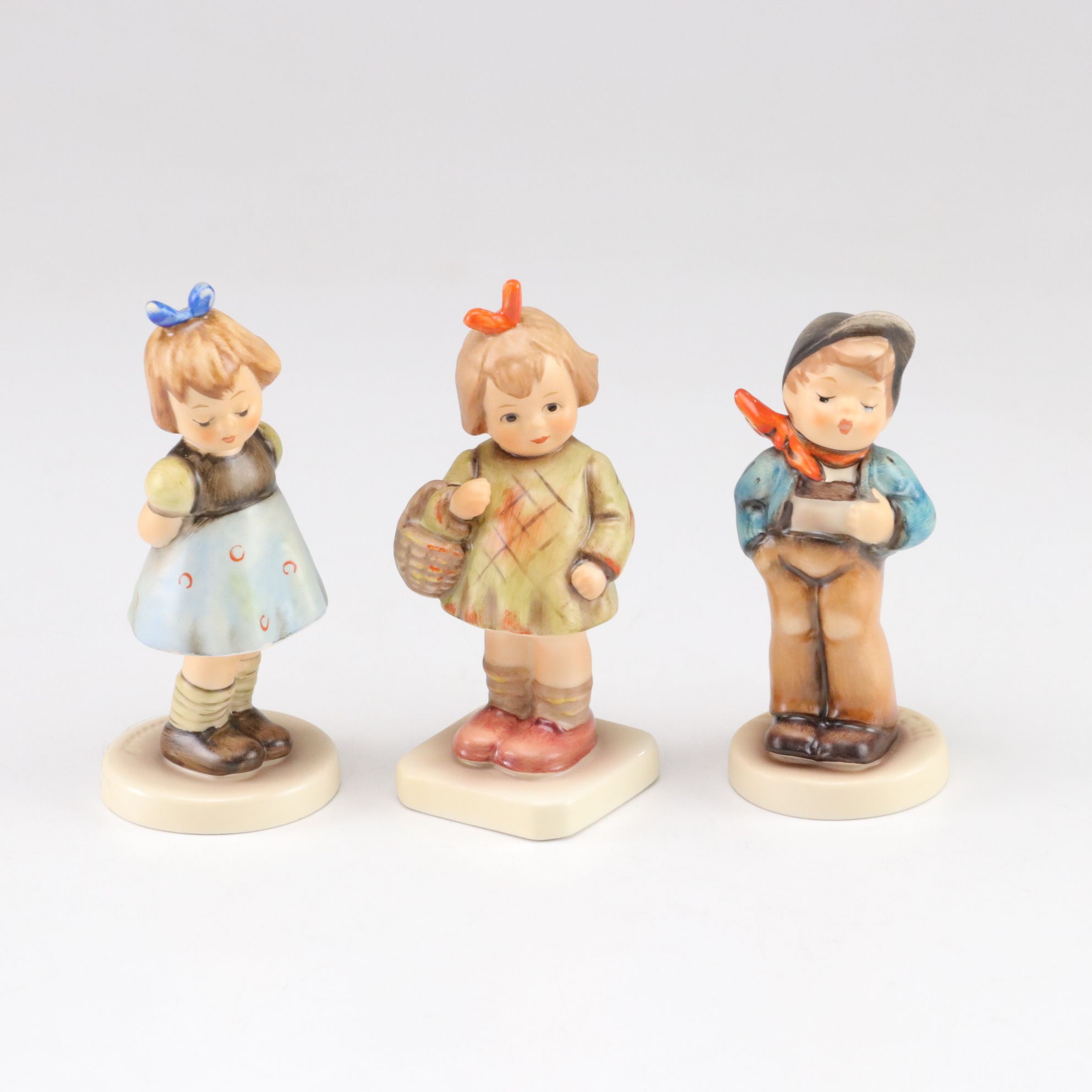 Goebel "Flower Girl" and "Strum Along" with More Hummel Porcelain Figurines