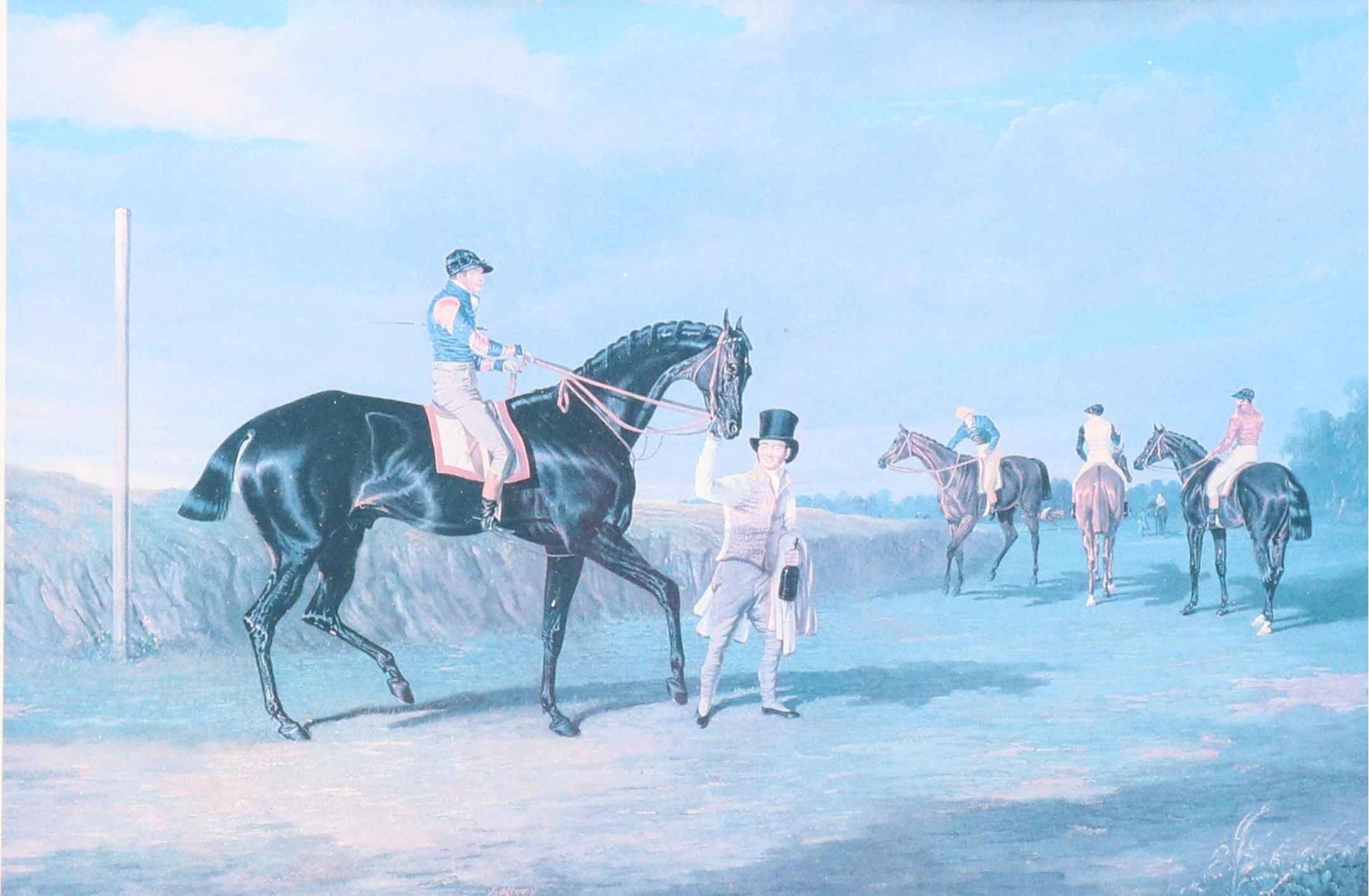 Pair of Equestrian Offset Lithographs After Charles Towne and J. F. Herring Sr.