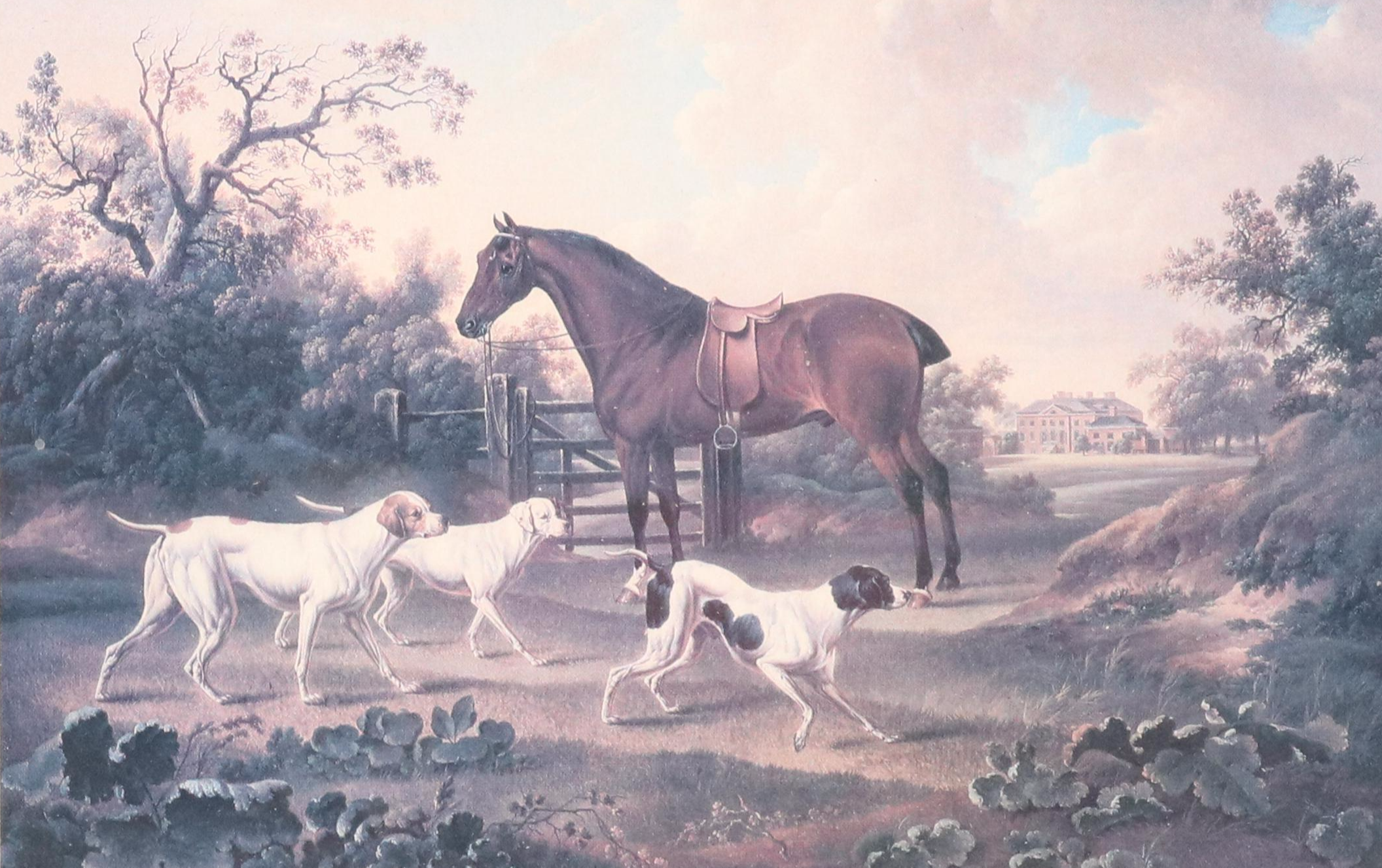 Pair of Equestrian Offset Lithographs After Charles Towne and J. F. Herring Sr.
