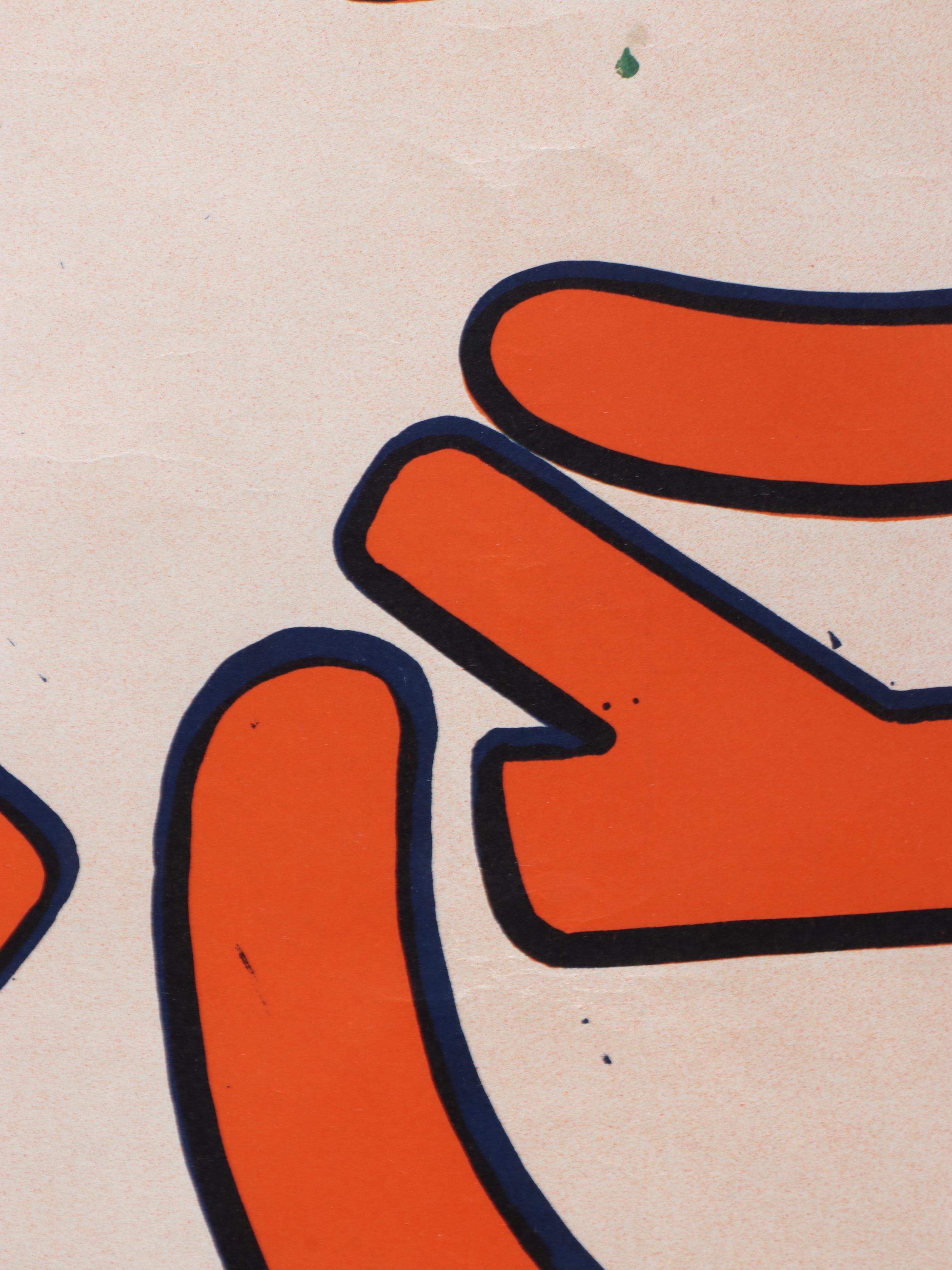 Robinson Crusoe Large Lithograph Theater Advertising Poster in Two Parts