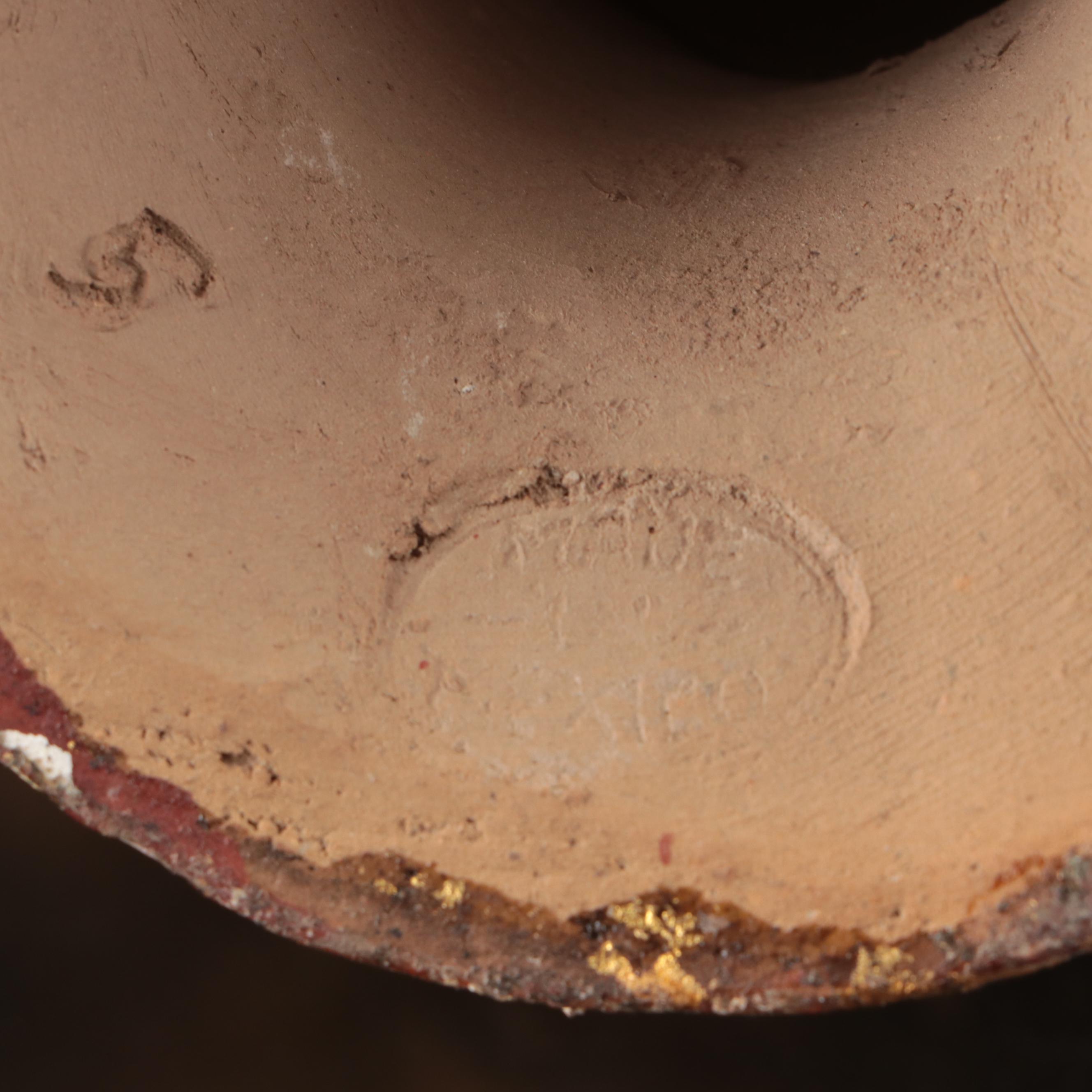 Gilt Ceramic Rooster Watering Can